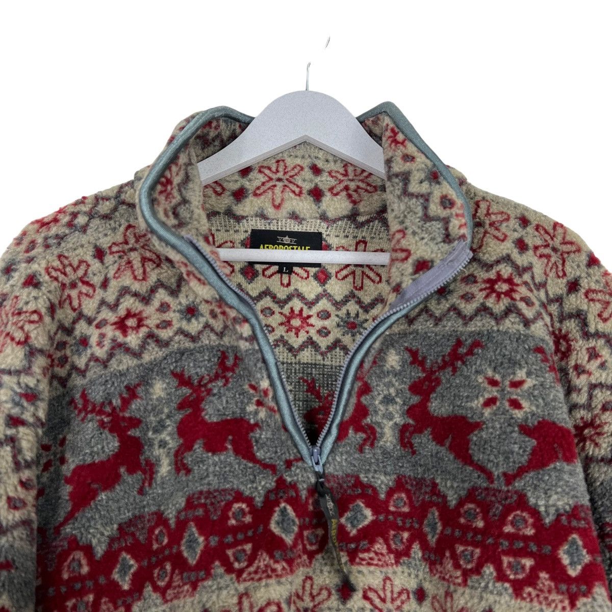 Aeropostale 💥 AEROPOSTABLE ANORAK DEEP PILE BOA FLEECE Size US L / EU 52-54 / 3 - 10 Thumbnail