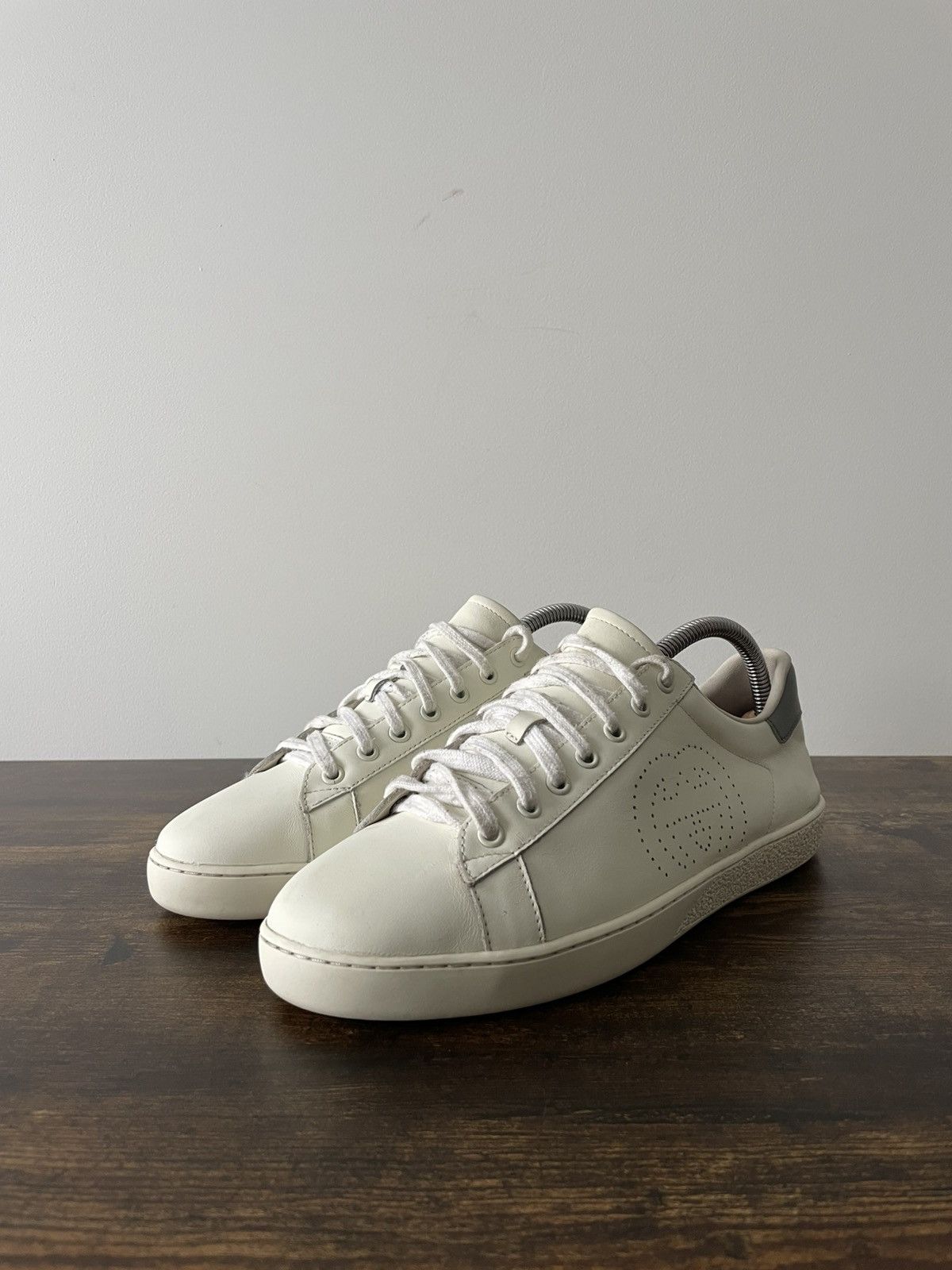 Gucci Gucci Ace Interlocking White Leather Sneakers Size US 9 / EU 42 - 2 Thumbnail