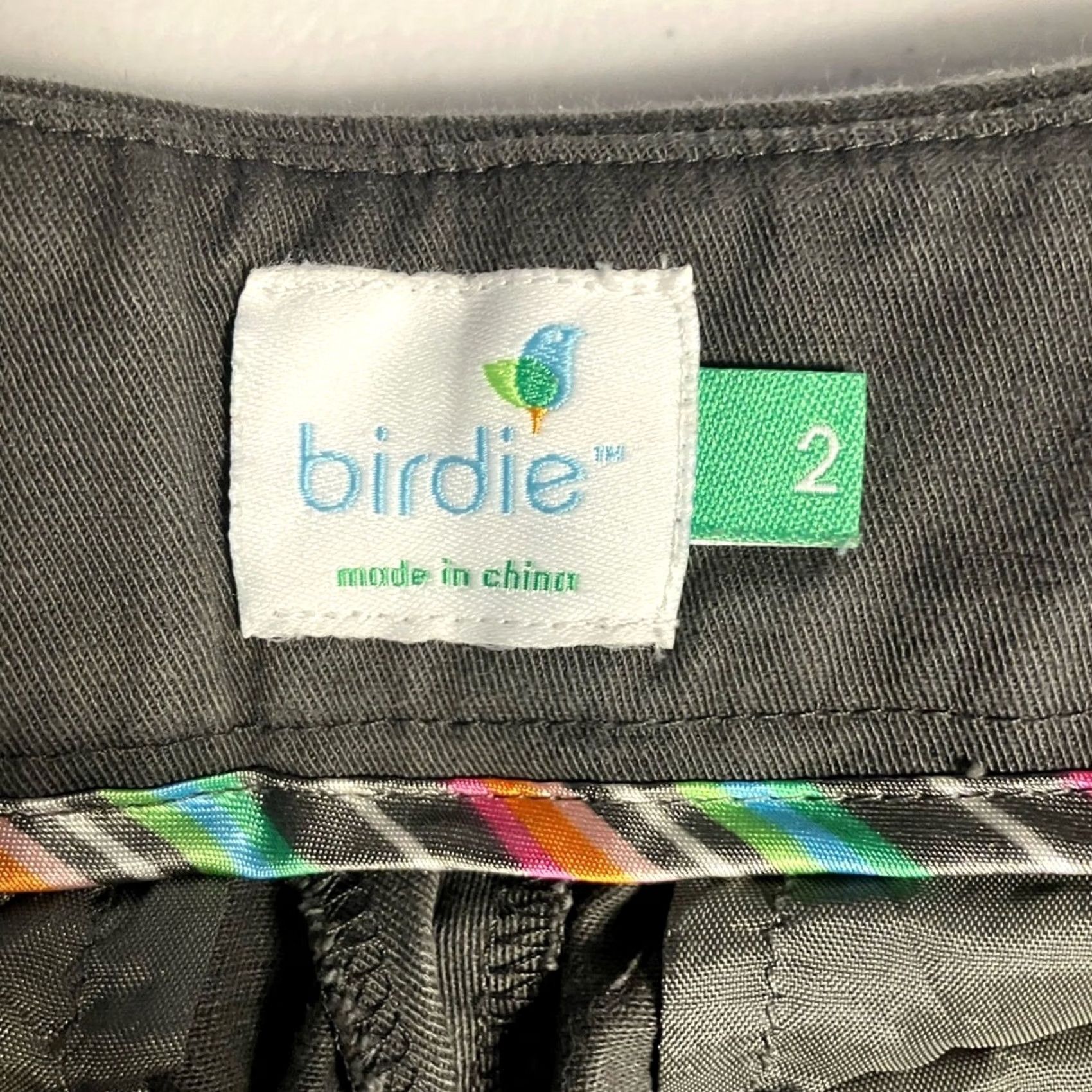 Vintage VINTAGE Birdie Gray Flat Front Ankle Pants Women’s Size 2 Cotton Spandex Cropped Golf Retro 90s/2000s Womens Size 26" / US 2 / IT 38 - 7 Thumbnail