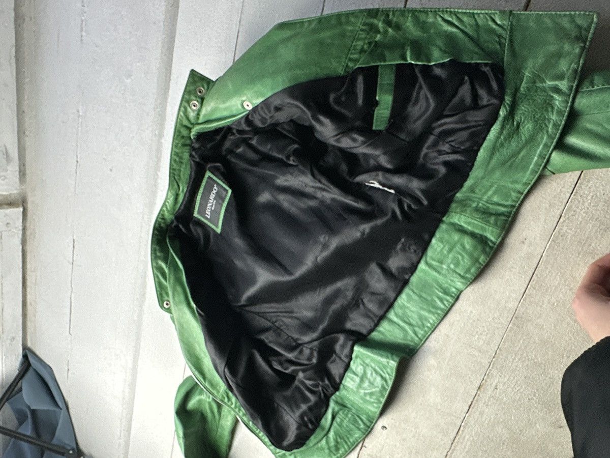 Other 🚨Y2K RICK OWENS TYPE DIRTY SLIM FIT ZIP LEATHER JACKET Size S / US 4 / IT 40 - 8 Thumbnail