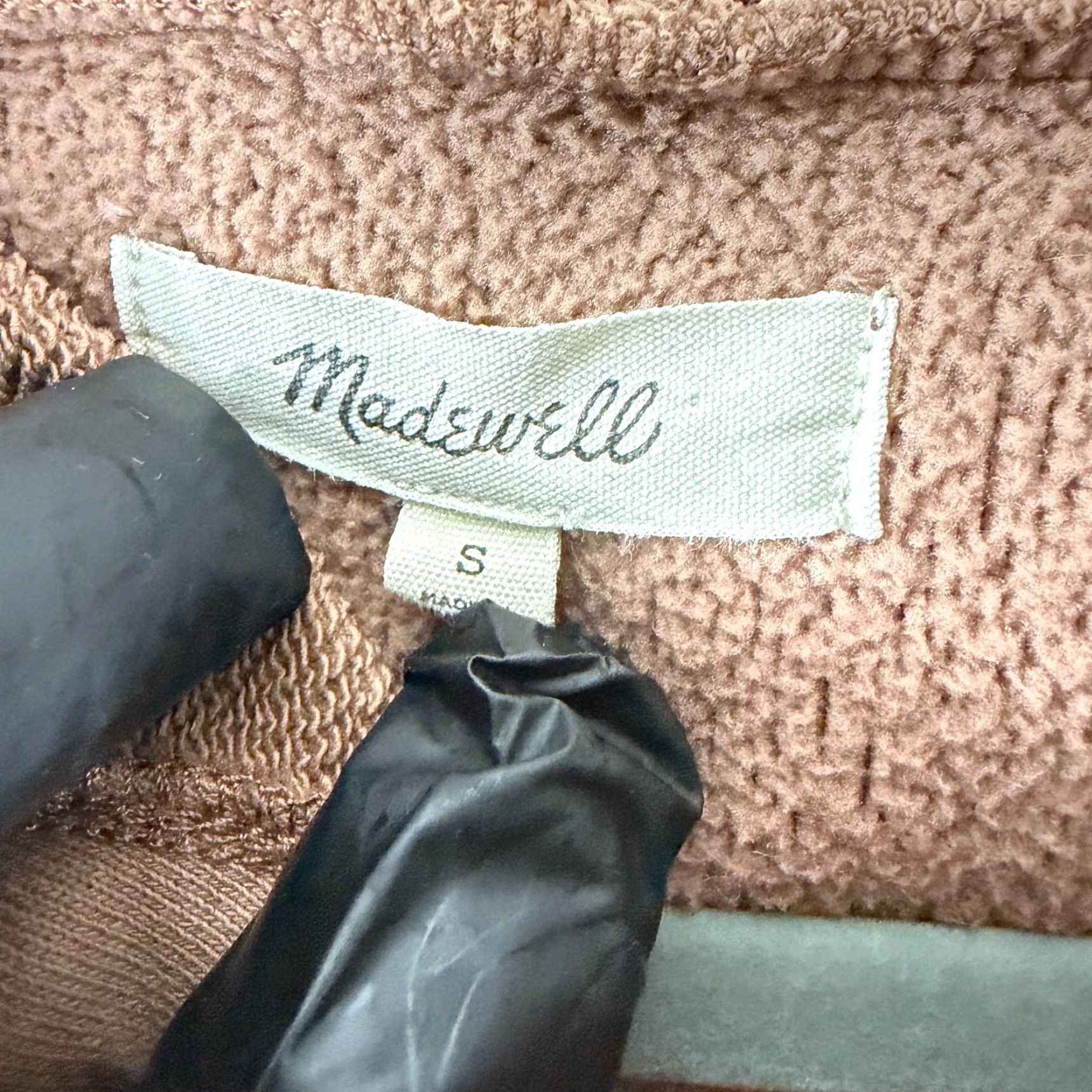 Madewell Madewell Hoodie Sweater Womens Small Brown Long Sleeve Fleece Bubble-Sleeve Raglan Crew Neck Pullover All Seasons Size S / US 4 / IT 40 - 7 Thumbnail