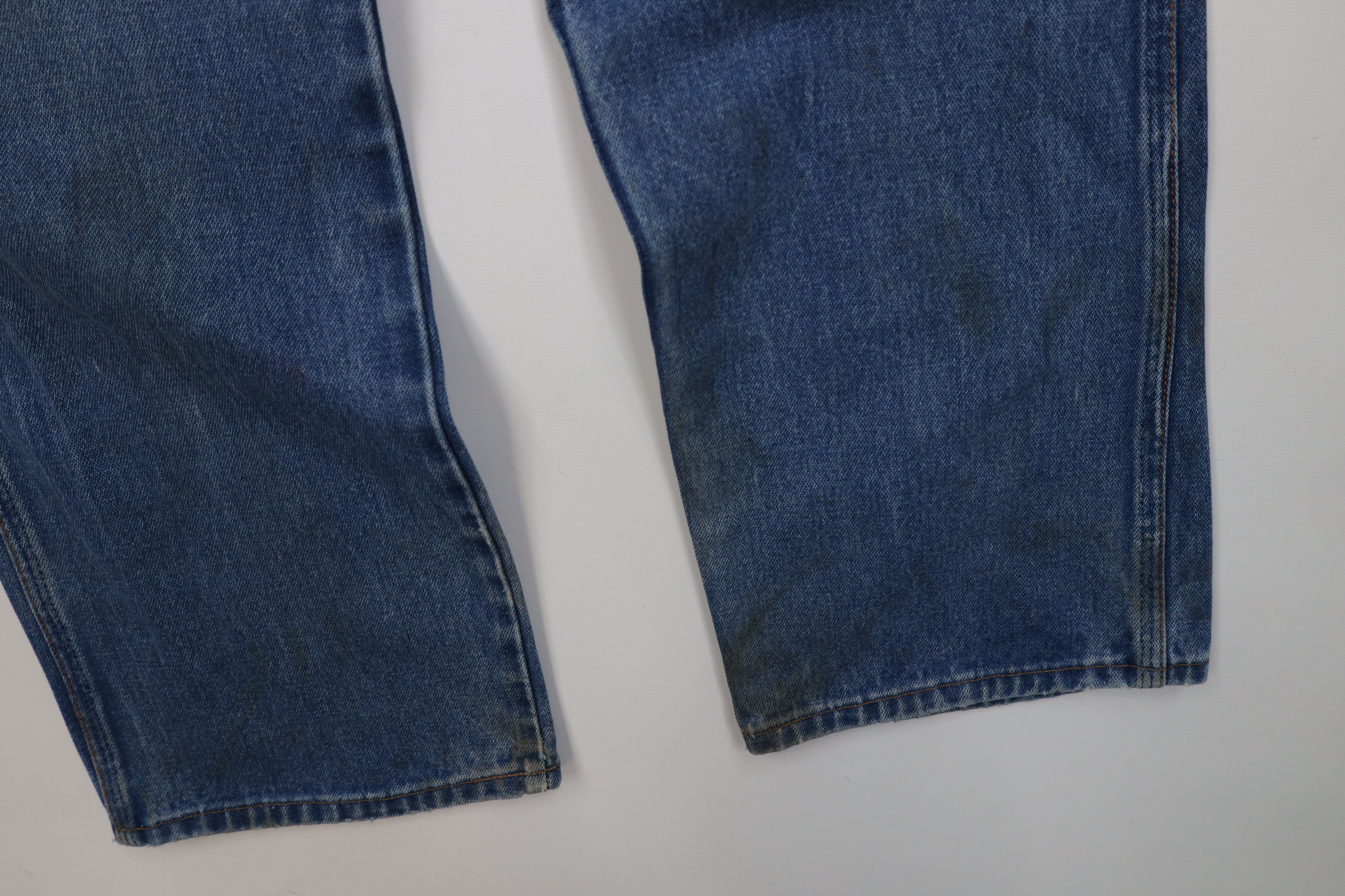 Vintage Vintage 70s Streetwear Flared Wide Leg Denim Jeans Blue USA Size US 32 / EU 48 - 6 Thumbnail