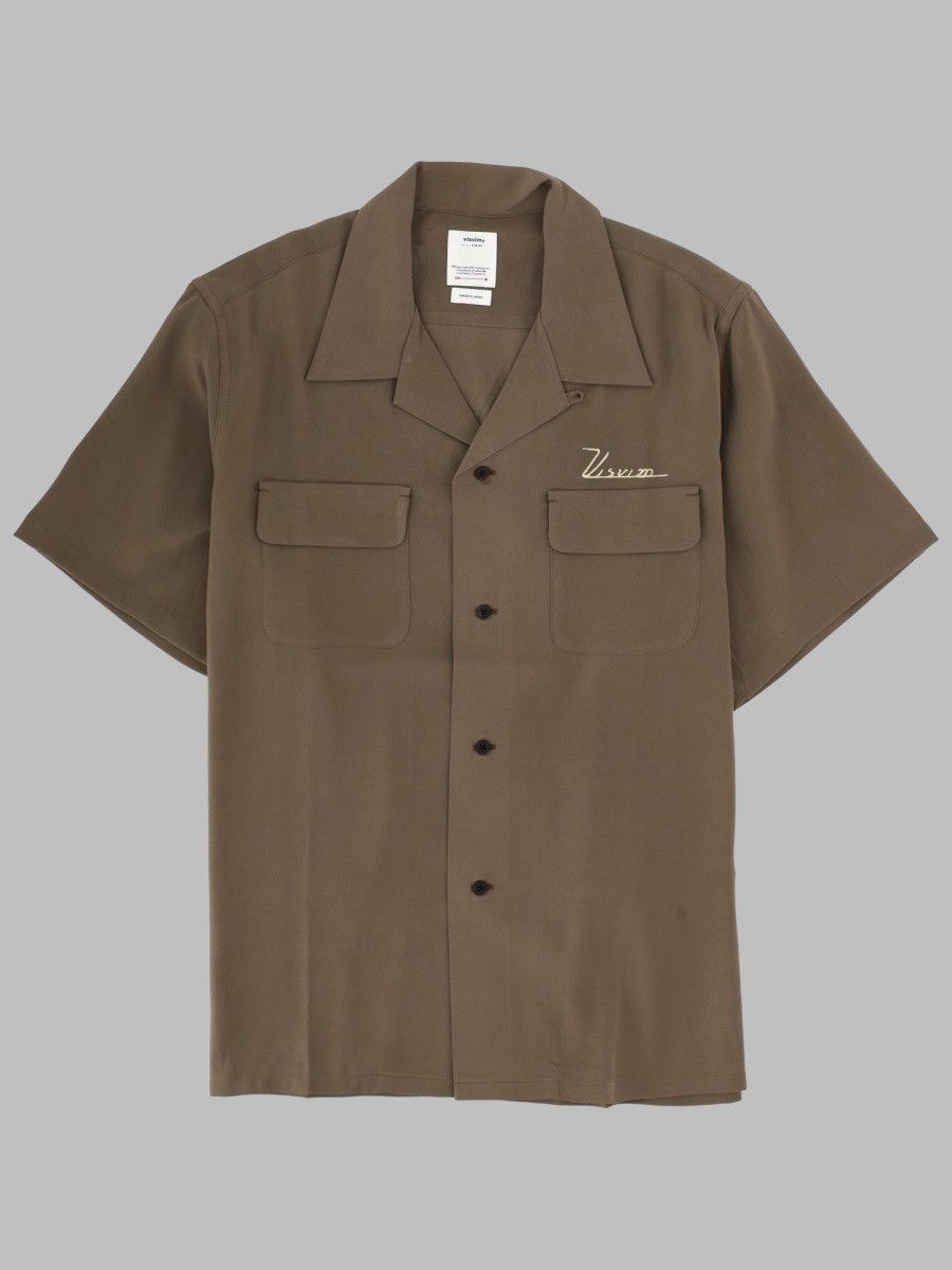 Visvim VISVIM CAMICIA A MANICA CORTA CON LOGO - BROWN (NUMERIC 4) Size US XL / EU 56 / 4 - 1 Thumbnail