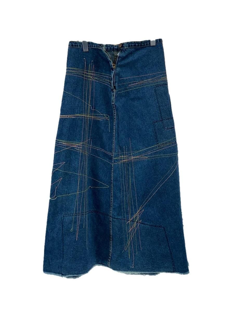 Hysteric Glamour Stitch Denim Maxi Skirt Size 28" / US 6 / IT 42 - 1 Thumbnail
