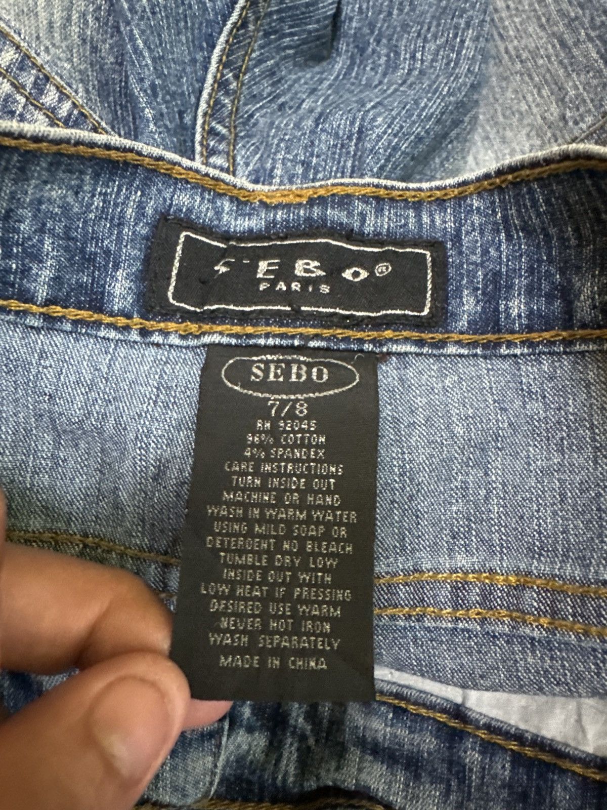 Hysteric Glamour FLARED SEBO RECONSTRUCTED DESIGN ELASTIC DENIM JEANS Size 28" / US 6 / IT 42 - 18 Thumbnail