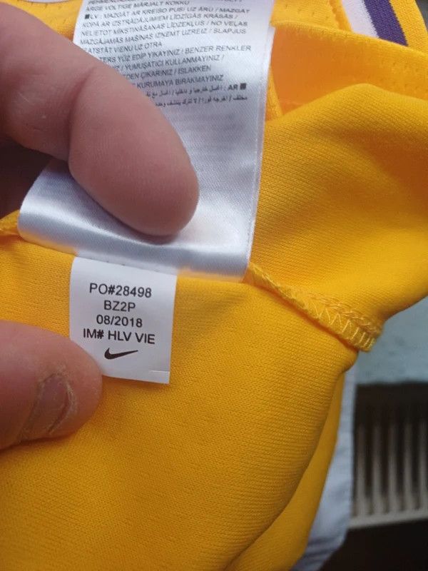 Nike Nike Los Angeles Lakers Lonzo Ball Nba Basketball Jersey Size US L / EU 52-54 / 3 - 8 Thumbnail