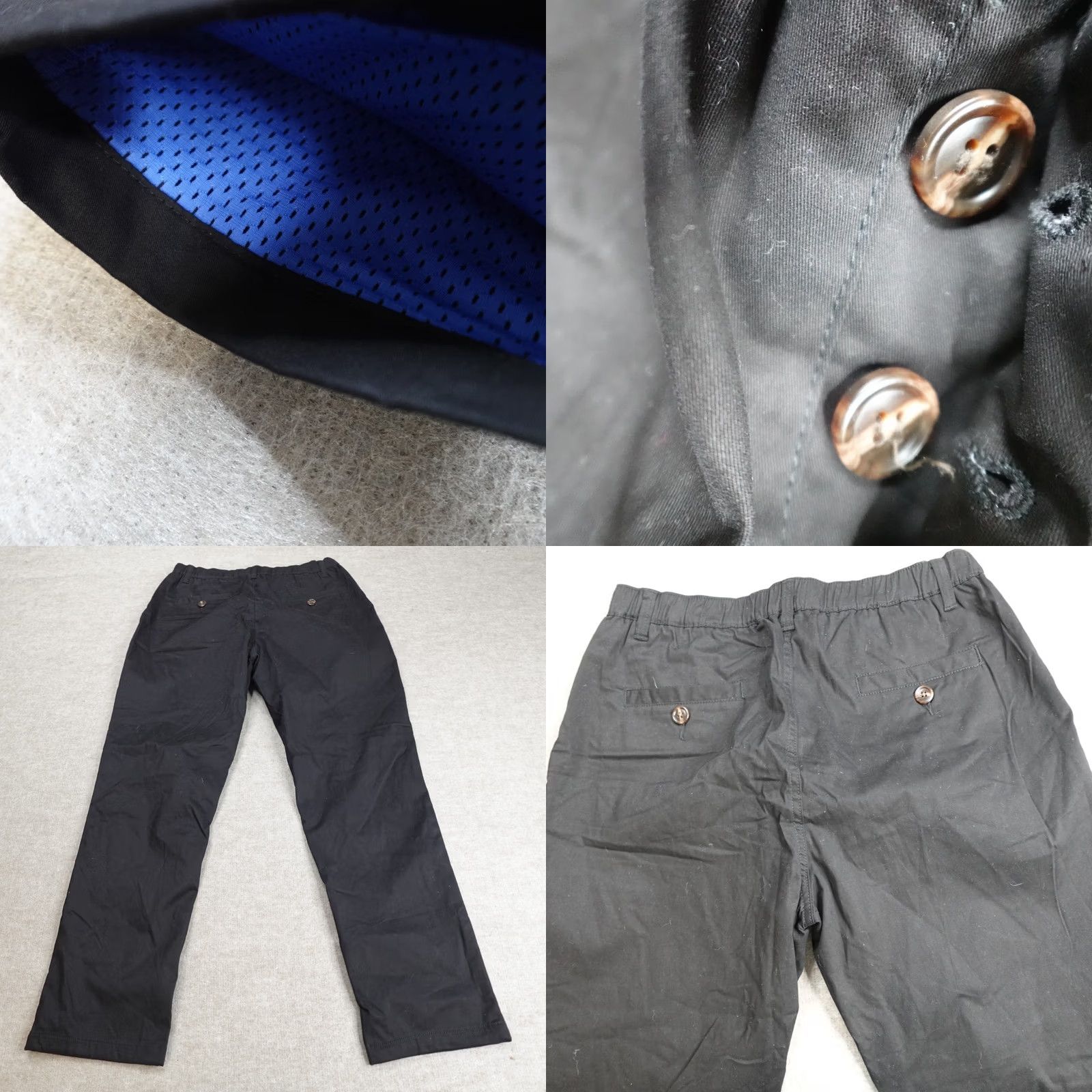 Commando Woof Clothing Mens Pants Medium Black Lined Commando Stretch Waist Cotton Blend Formal Casual Business Chino Straight Inseam 28 in Size US 31 - 8 Thumbnail
