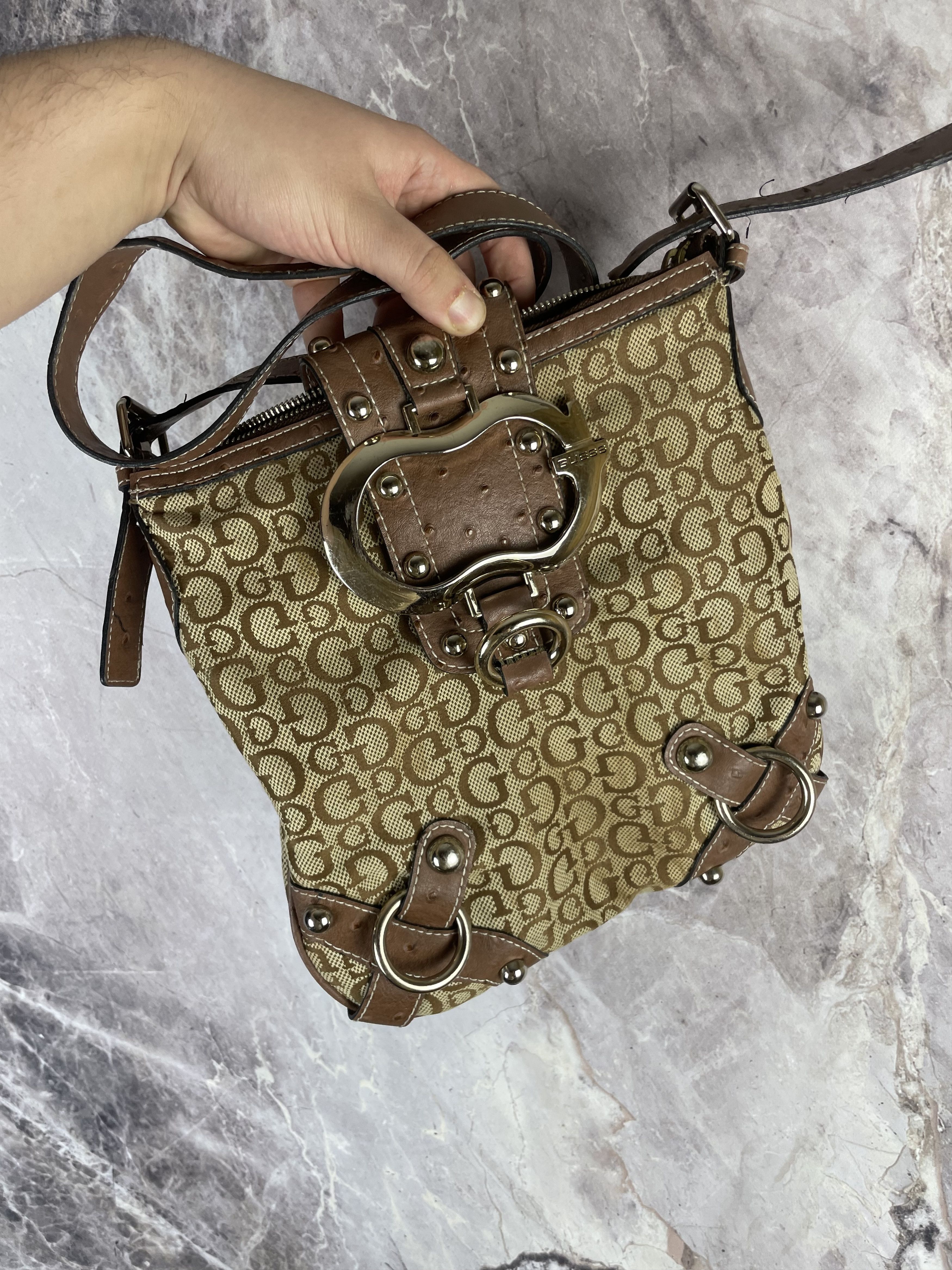 Guess Guess VNTG Y2K Monogram Mini Shoulder Bag Messenger Size ONE SIZE - 2 Thumbnail