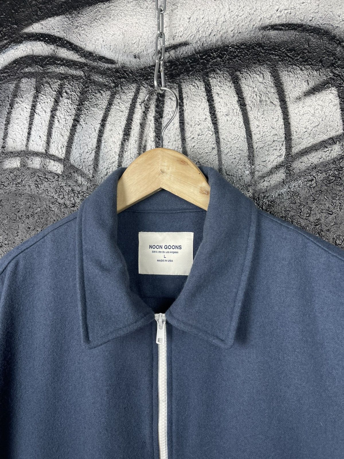 Noon Goons Noon Goons Blue Wool Full Zip Jacket Men’s Size L Size US L / EU 52-54 / 3 - 3 Thumbnail