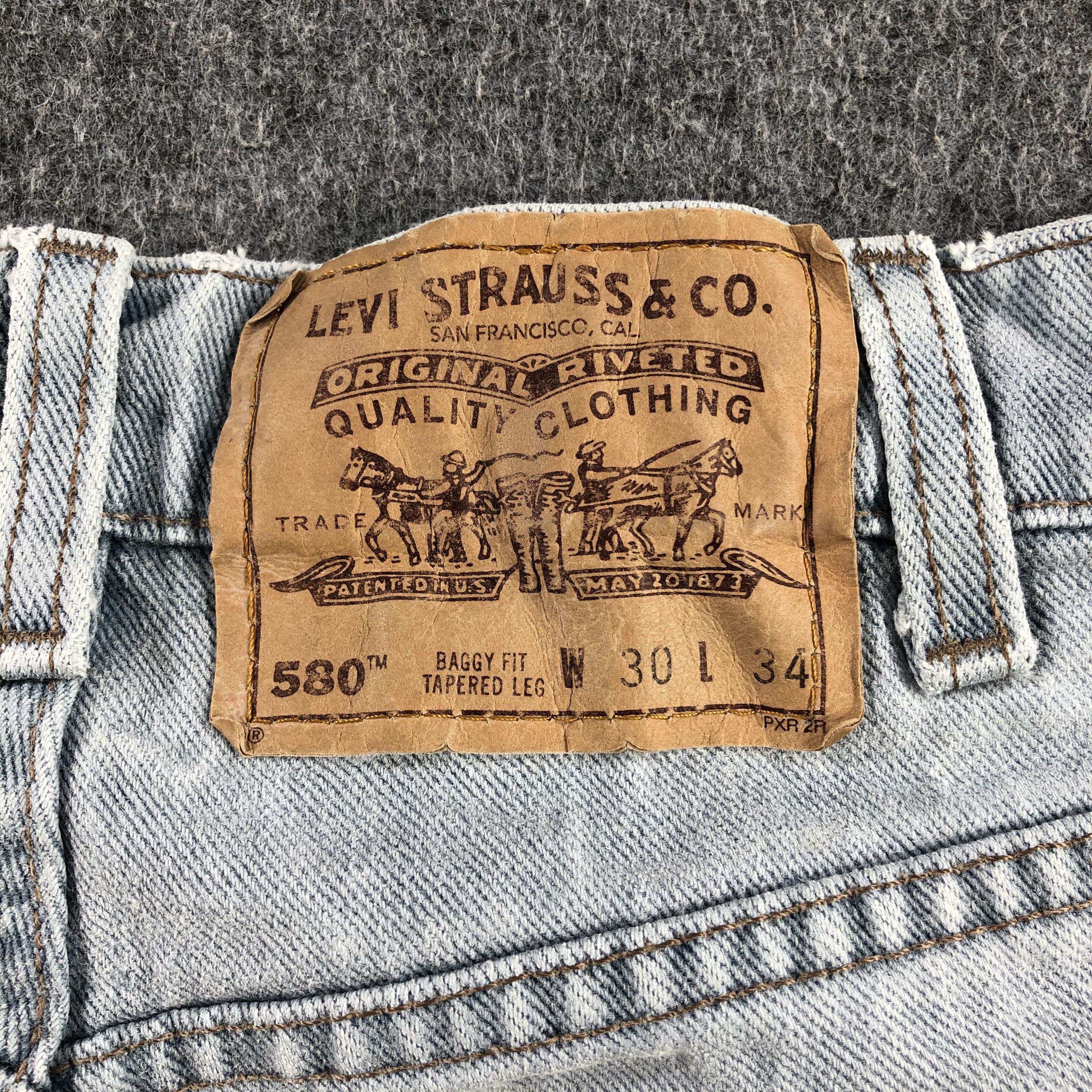 Levi's 90s Vintage Light Wash Levis 580 Jeans-J2170 Size US 29 - 5 Thumbnail