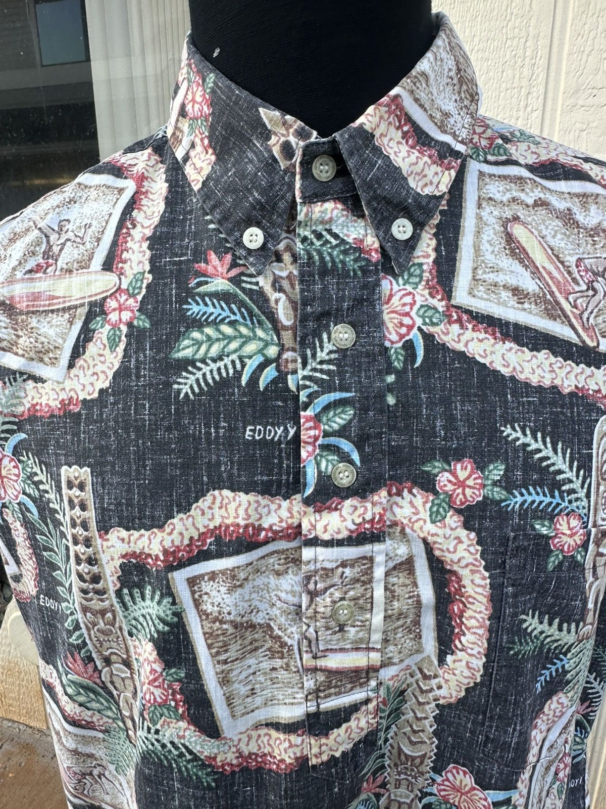 Reyn Spooner Reyn Spooner Hawaiian Print Multicolored 3/4 Button Men's L Size US L / EU 52-54 / 3 - 3 Thumbnail