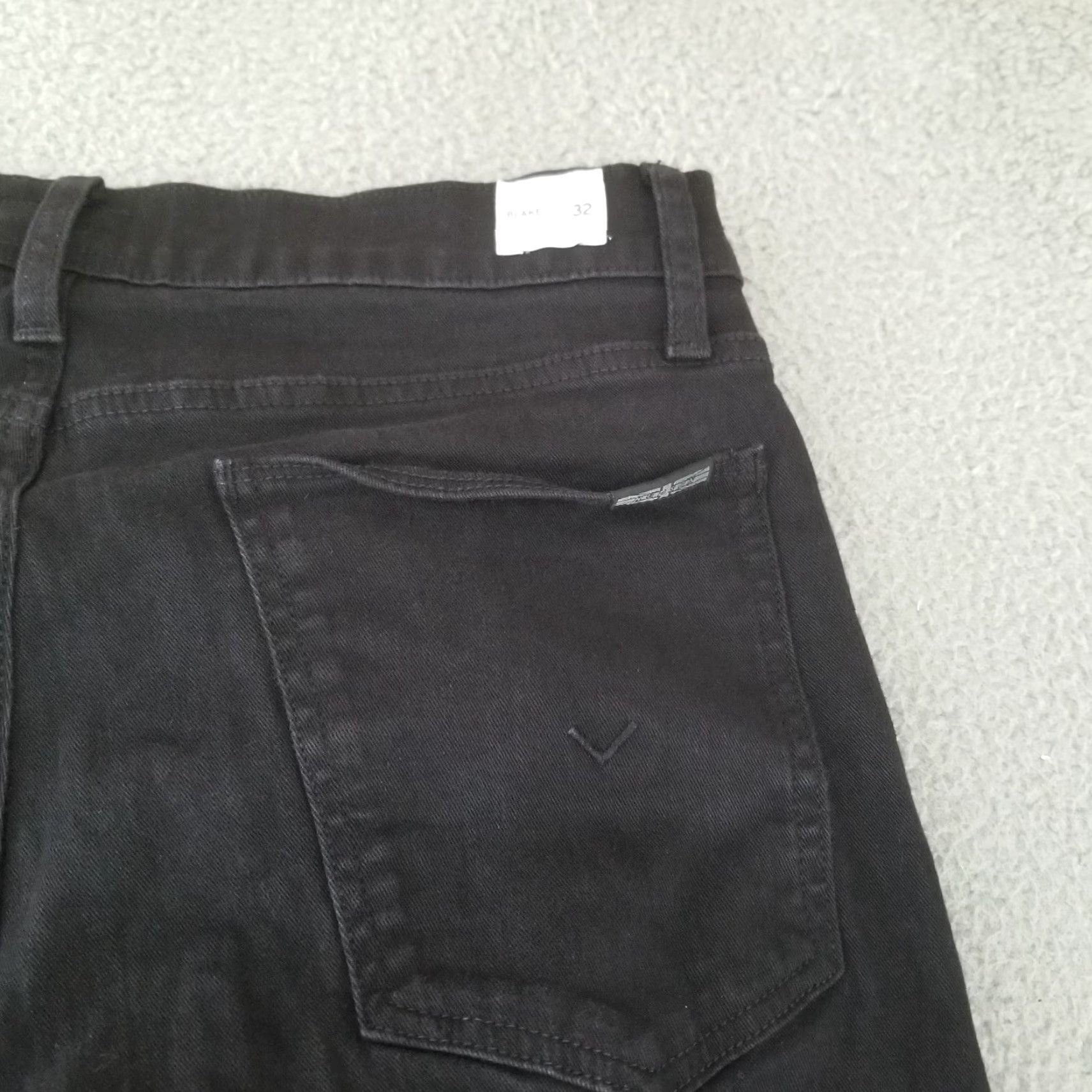 Hudson Hudson Jeans Mens Blake Slim Straight Fit 31x33 Black Cotton Denim Zip Fly 5-Pocket Style Jeans Boots Leisure Wear Mens Size US 31 - 6 Thumbnail
