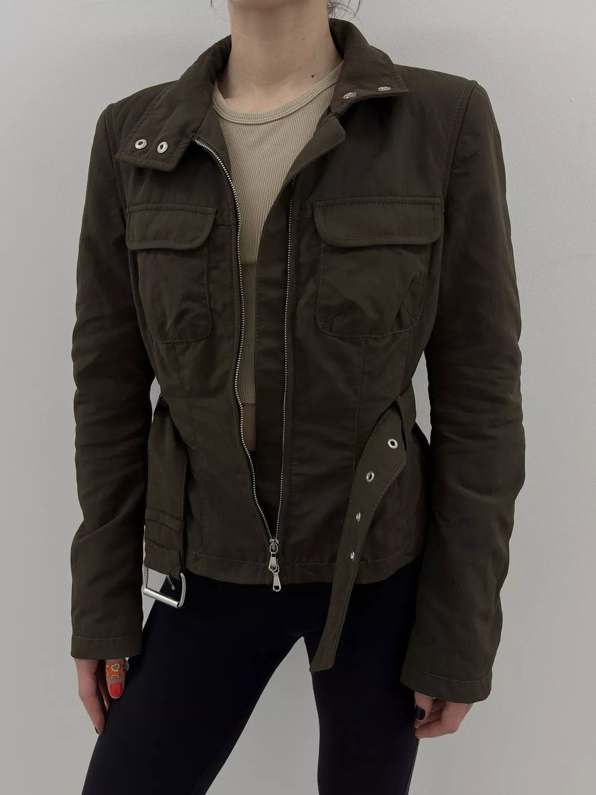 STRENESSE STRENESSE BLUE by GABRIELE STREHLE MOTO JACKET WOMENS Y2K Size S / US 4 / IT 40 - 6 Thumbnail