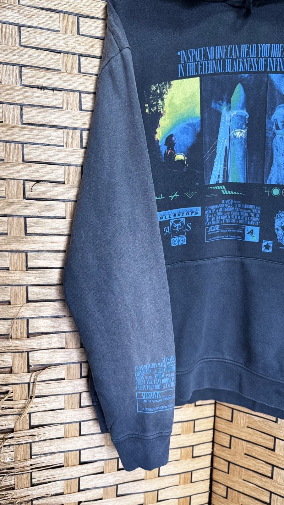 Allsaints Vintage Sunfaded Allsaints Hoodie Size US XL / EU 56 / 4 - 6 Thumbnail
