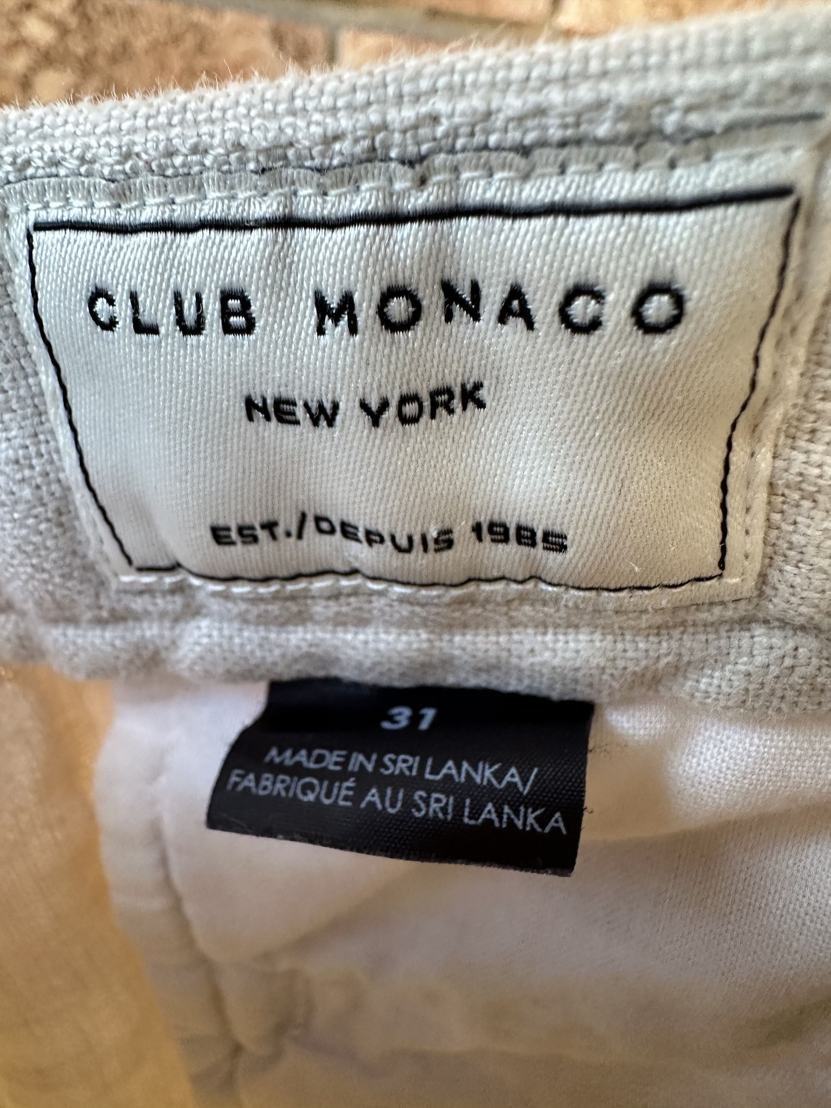 Club Monaco Linen Shorts Size US 31 - 2 Thumbnail