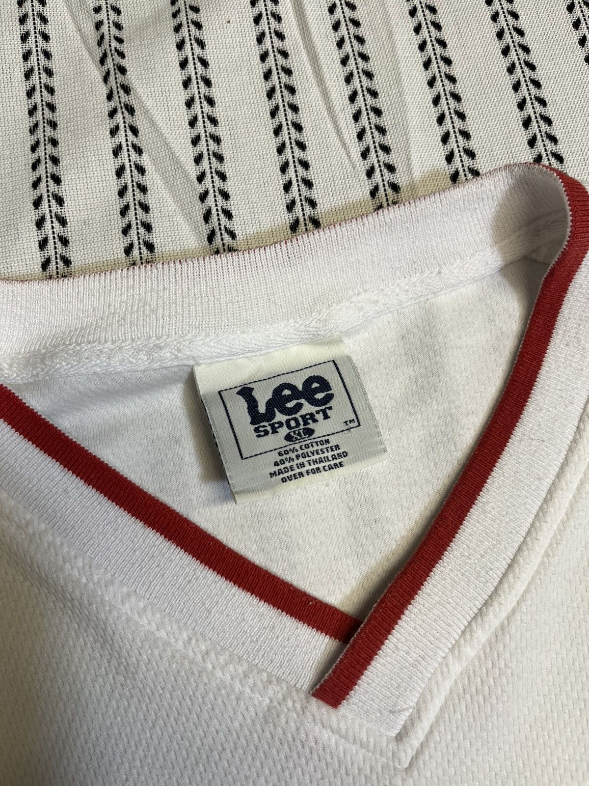 Lee 1980s STL Cardinals Pro Knit V Neck Jersey Size XL Size US XL / EU 56 / 4 - 2 Thumbnail