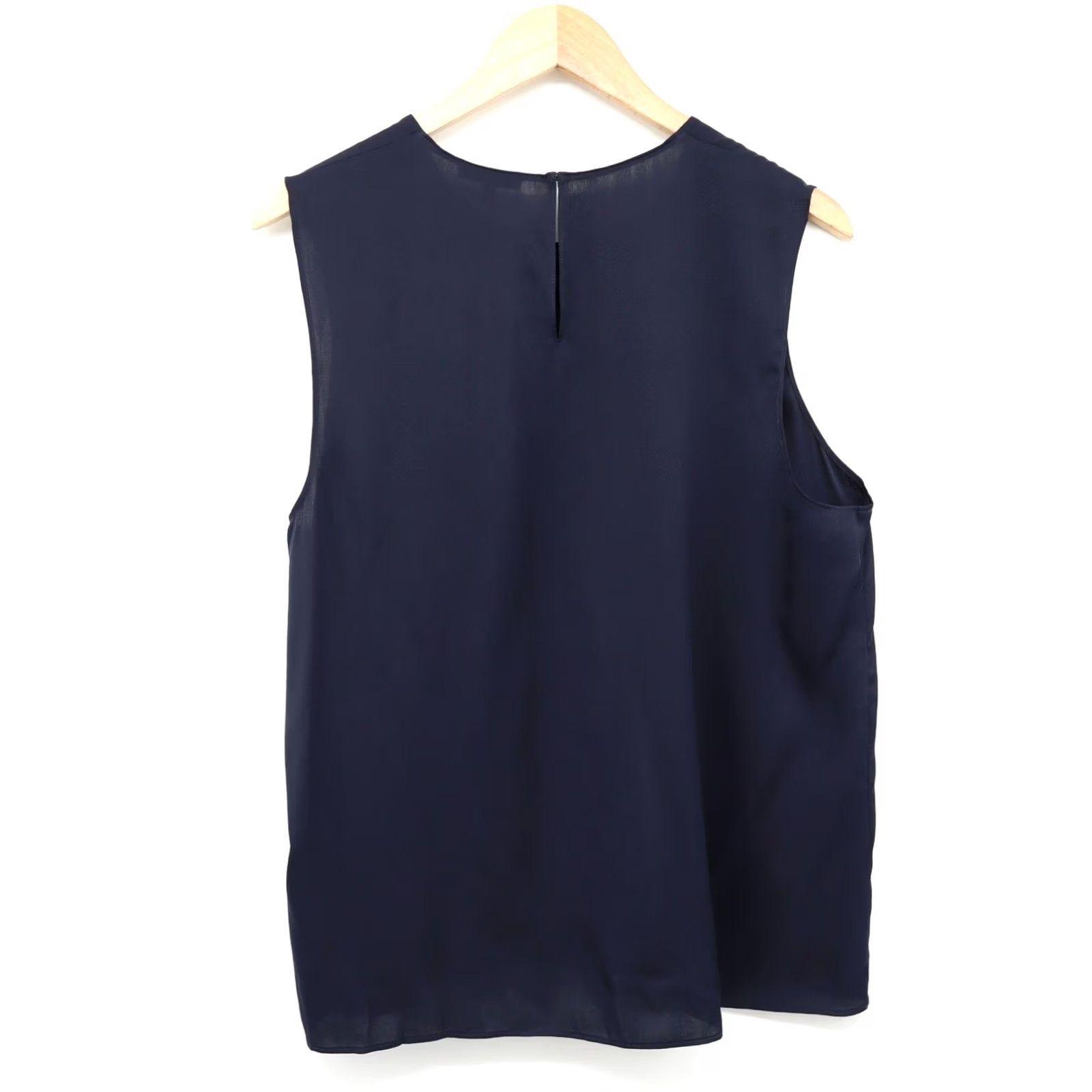 Quince Quince Tank Women Black L Silk Spandex Stretch Machine Washable Basic Sleeveless Scoop Neck Size L / US 10 / IT 46 - 2 Thumbnail