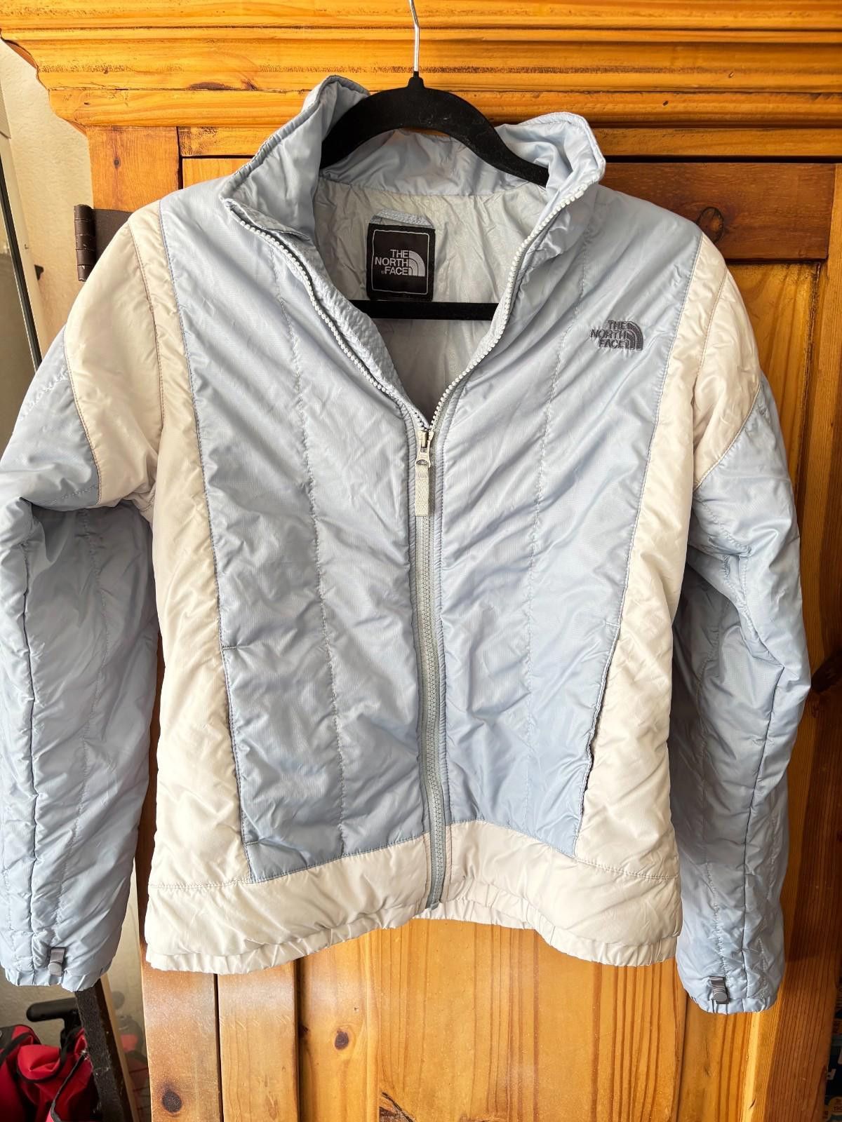 The North Face Womens sz small North Face Jacket powder blue and white #200 Size US S / EU 44-46 / 1 - 1 Thumbnail