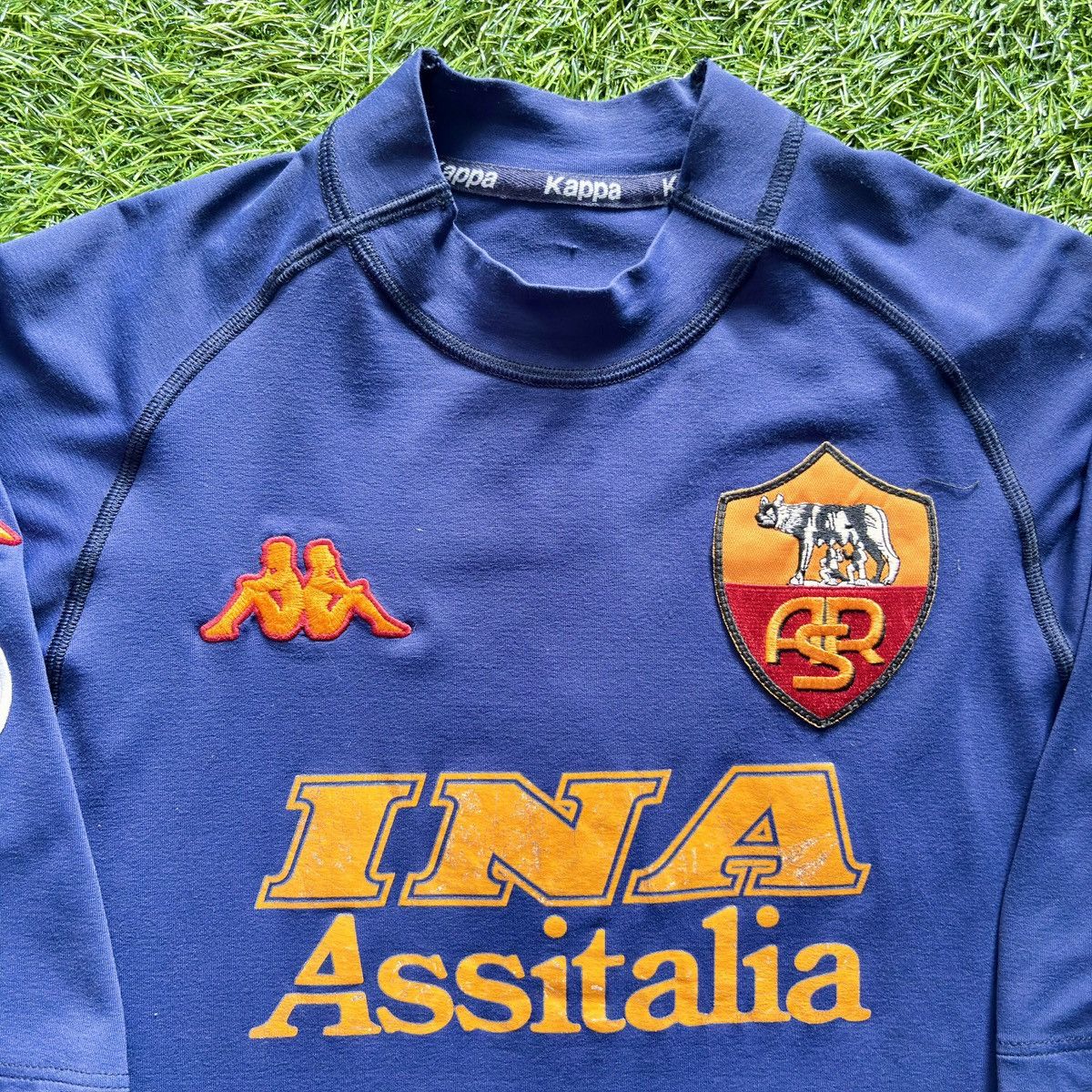 Kappa Kappa As Roma 3rd 2000-01 Scudetto Totti #10 Soccer Jersey Size US L / EU 52-54 / 3 - 4 Thumbnail