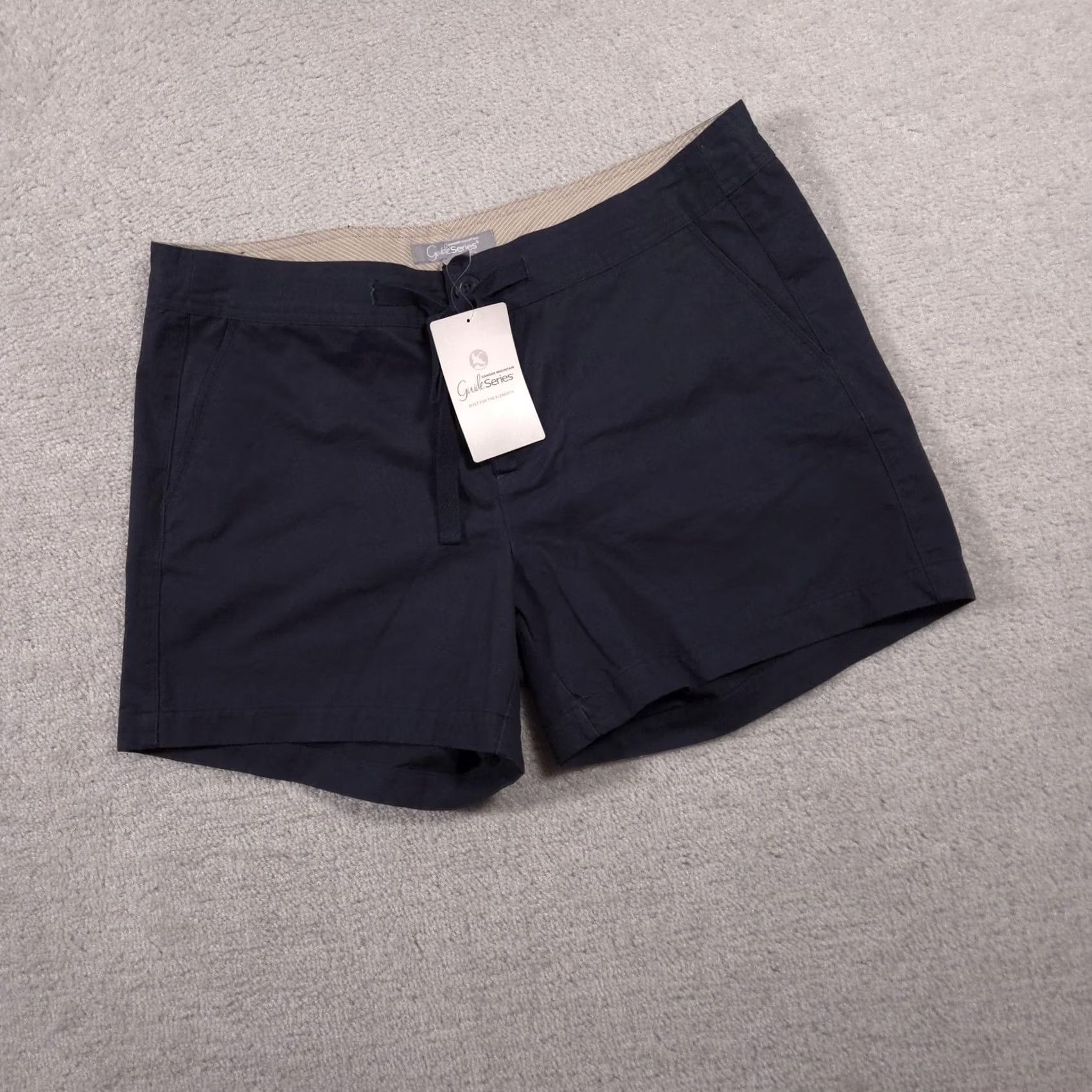 Vintage Gander Mountain Guide Series Shorts Womens 14 Navy Blue Hiking Outdoor Pockets Size 36" / US 14 / IT 50 - 2 Thumbnail