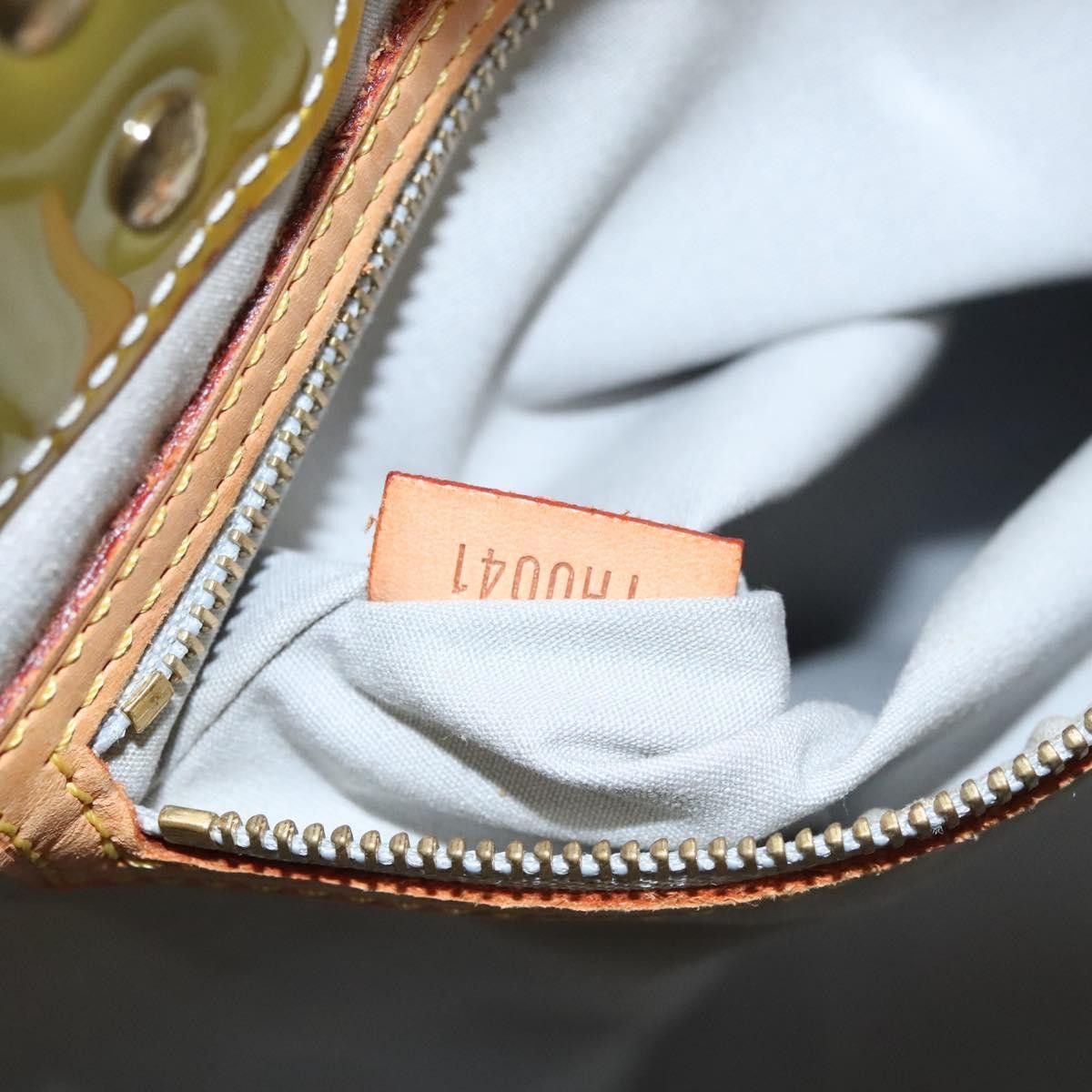 Louis Vuitton LOUIS VUITTON Monogram Vernis Reade MM Hand Bag Gris M91142 Size ONE SIZE - 12 Thumbnail