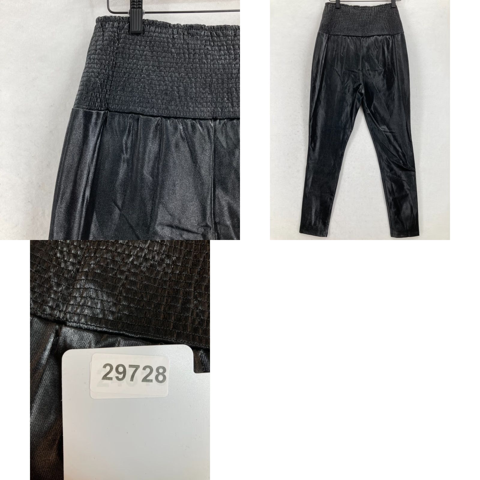 Vintage LITA by Ciara Liquid Leggings Women's 8 Black Faux Leather Pull On NWT Revolve NWT Size 30" / US 8 / IT 44 - 10 Thumbnail