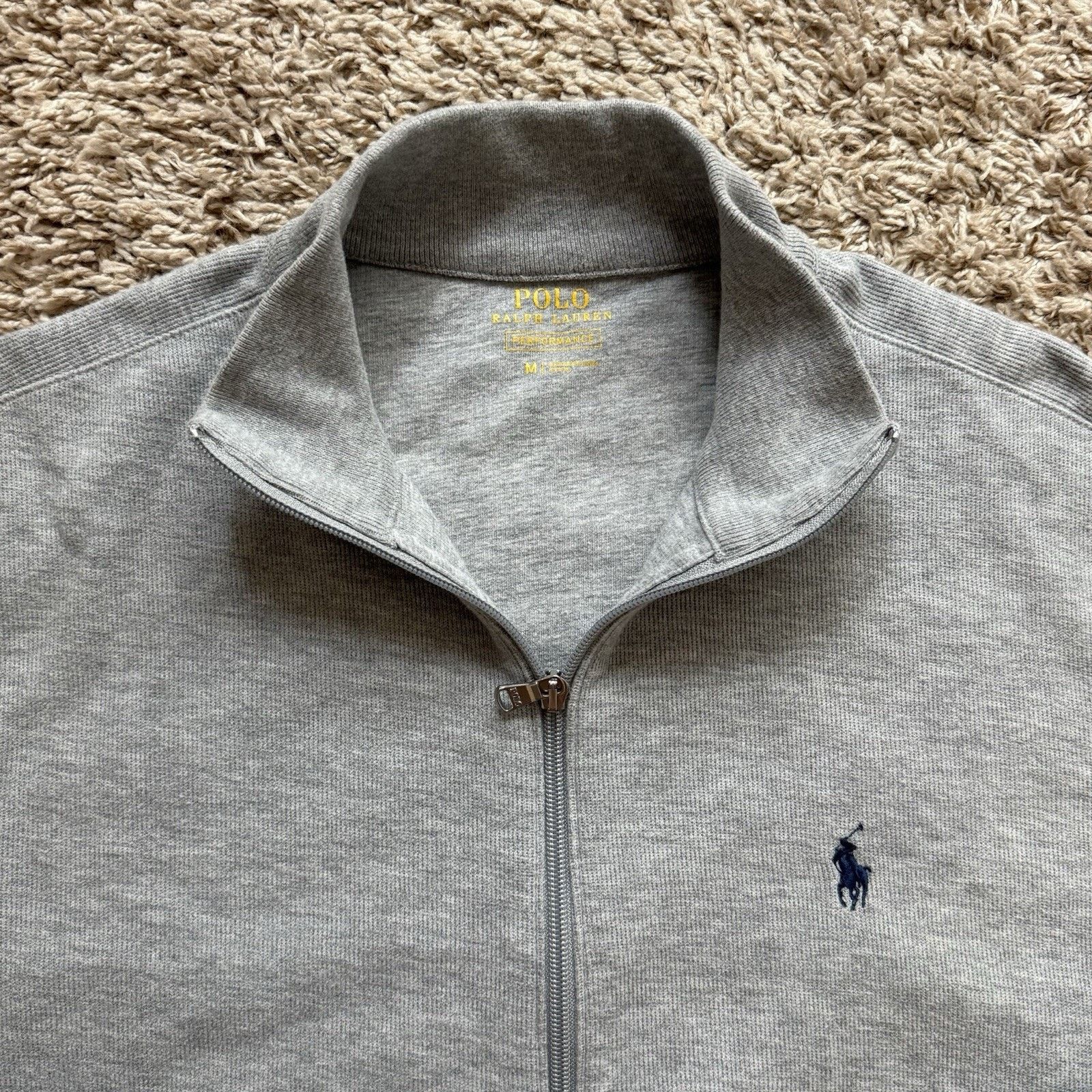 Polo Ralph Lauren × Ralph Lauren Polo Ralph Lauren Jacket Performance Grey Zip Sweat Track Size US M / EU 48-50 / 2 - 2 Thumbnail