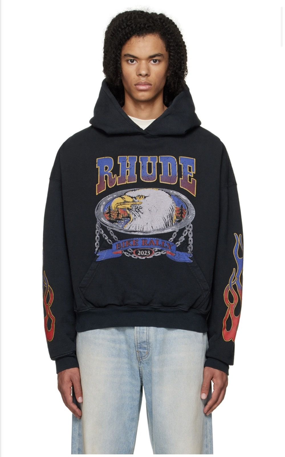 Rhude RHUDE - SCREAMING EAGLE HOODIE Size US XL / EU 56 / 4 - 6 Thumbnail