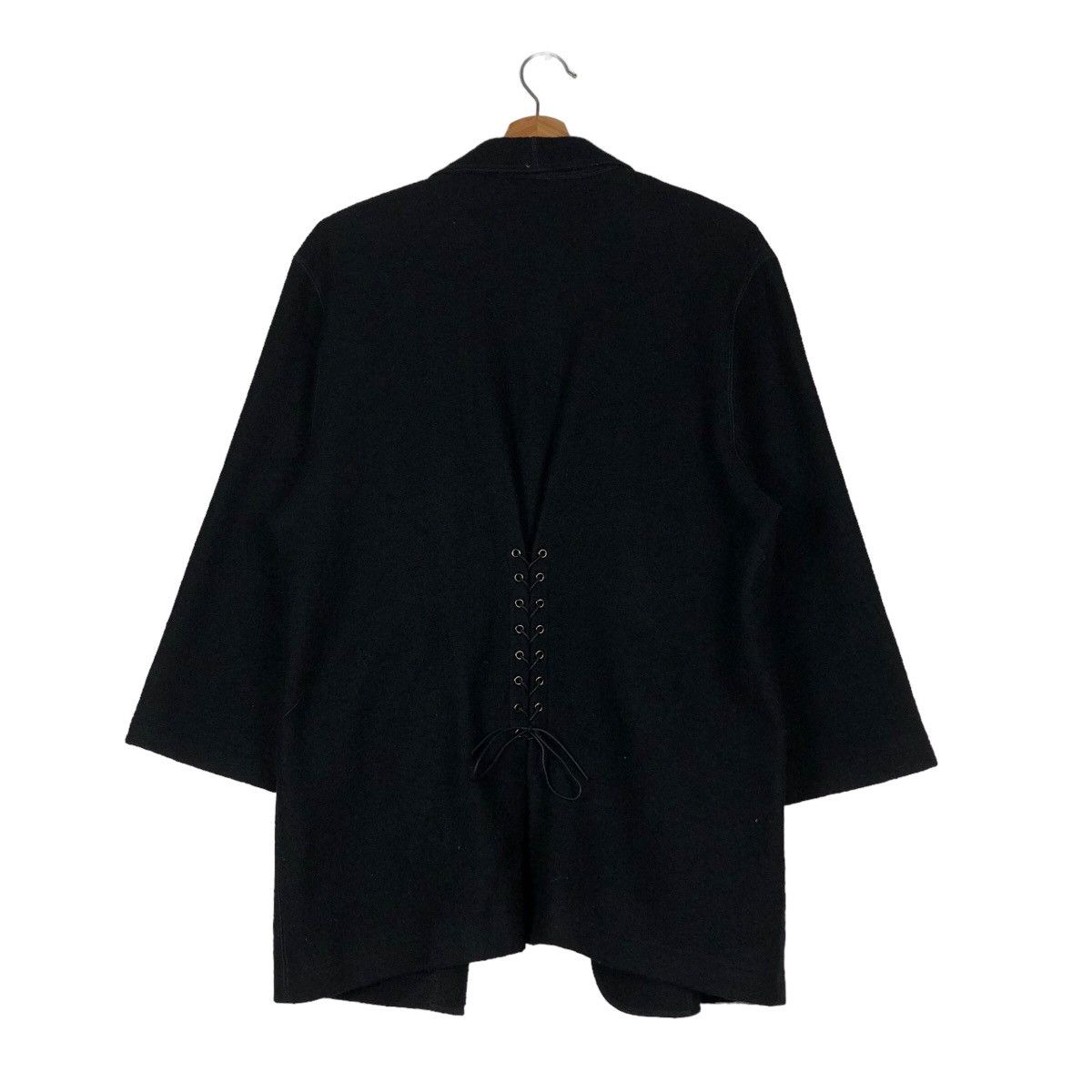 Issey Miyake 🔥Rich Black Punk Design Jacket Bondage Junko Koshino Size US M / EU 48-50 / 2 - 8 Thumbnail