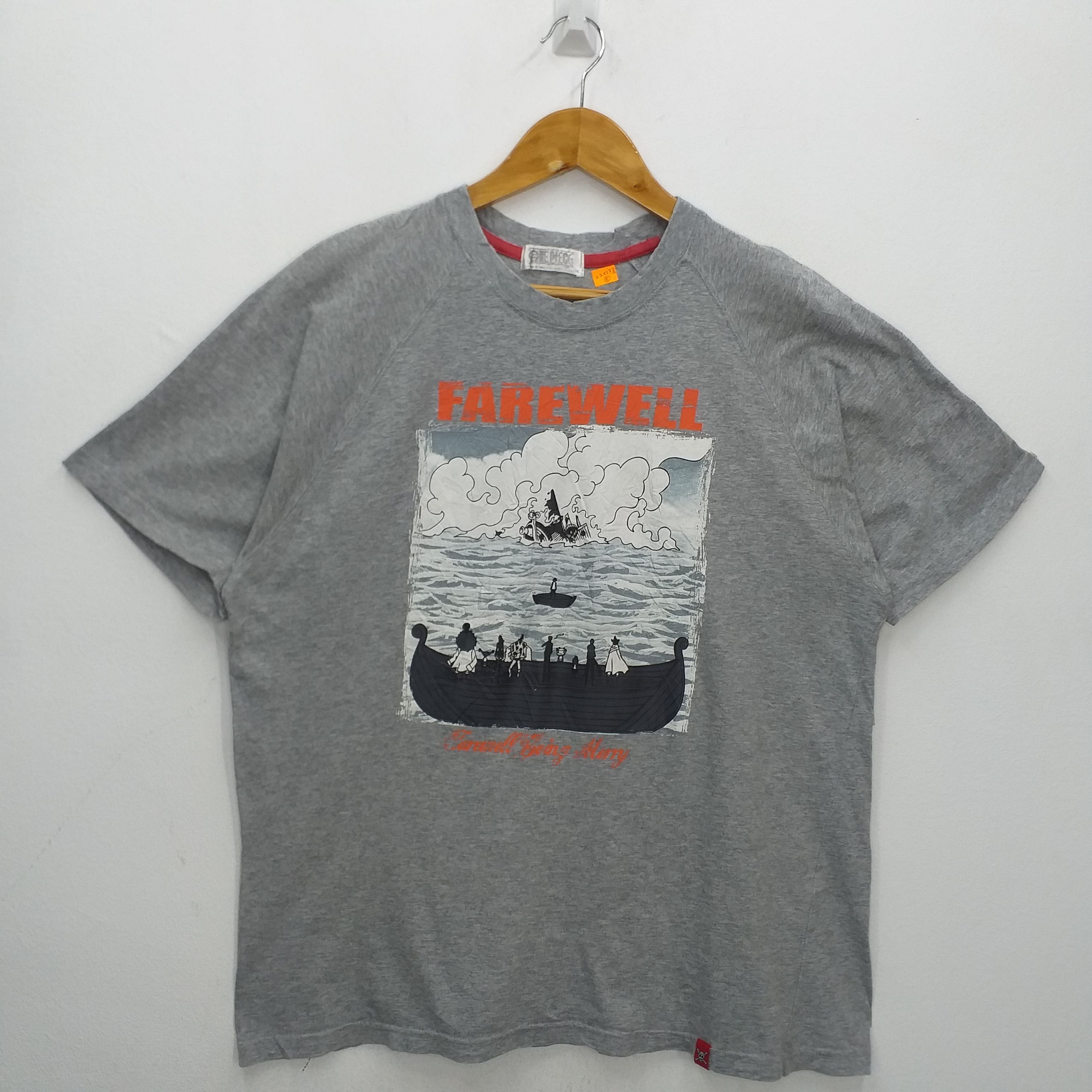 Anime Vintage One Piece Farewell Large Tee -E016 Size US L / EU 52-54 / 3 - 1 Thumbnail