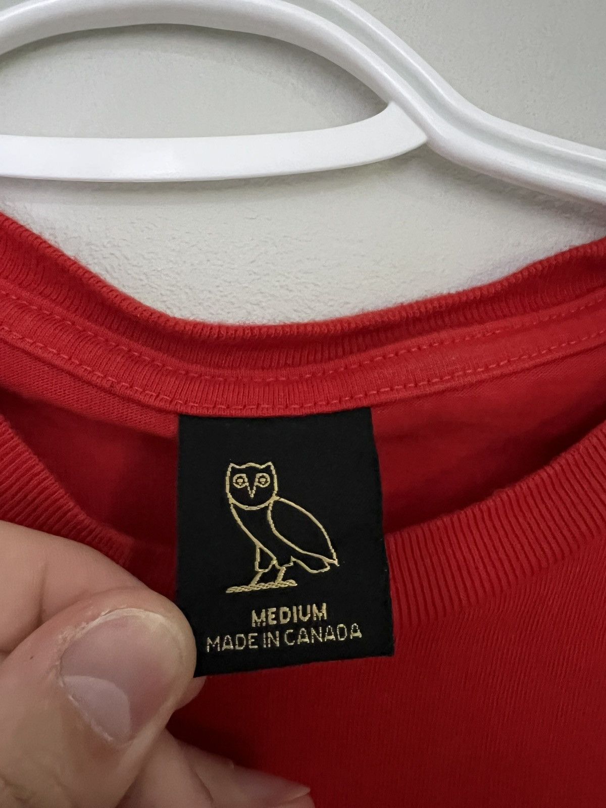 October's Very Own OVO Christmas OWL Logo Red T-Shirt October’s Very Own Size US M / EU 48-50 / 2 - 2 Thumbnail