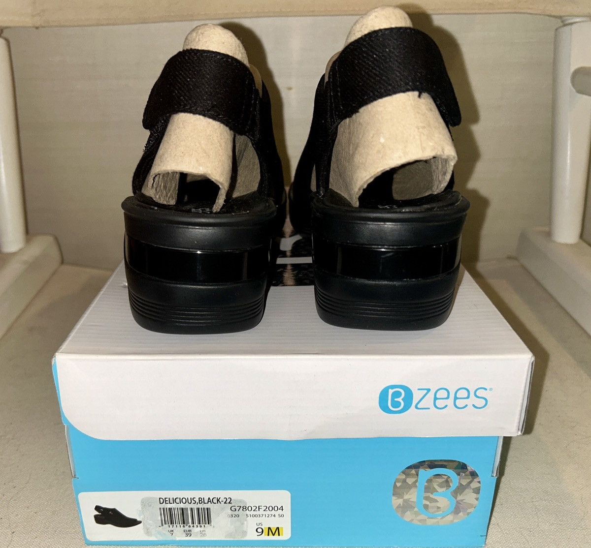 Other Bzees “Delicious” Slingback Comfort Wedge Sandals 9M Size US 9 / IT 39 - 5 Thumbnail