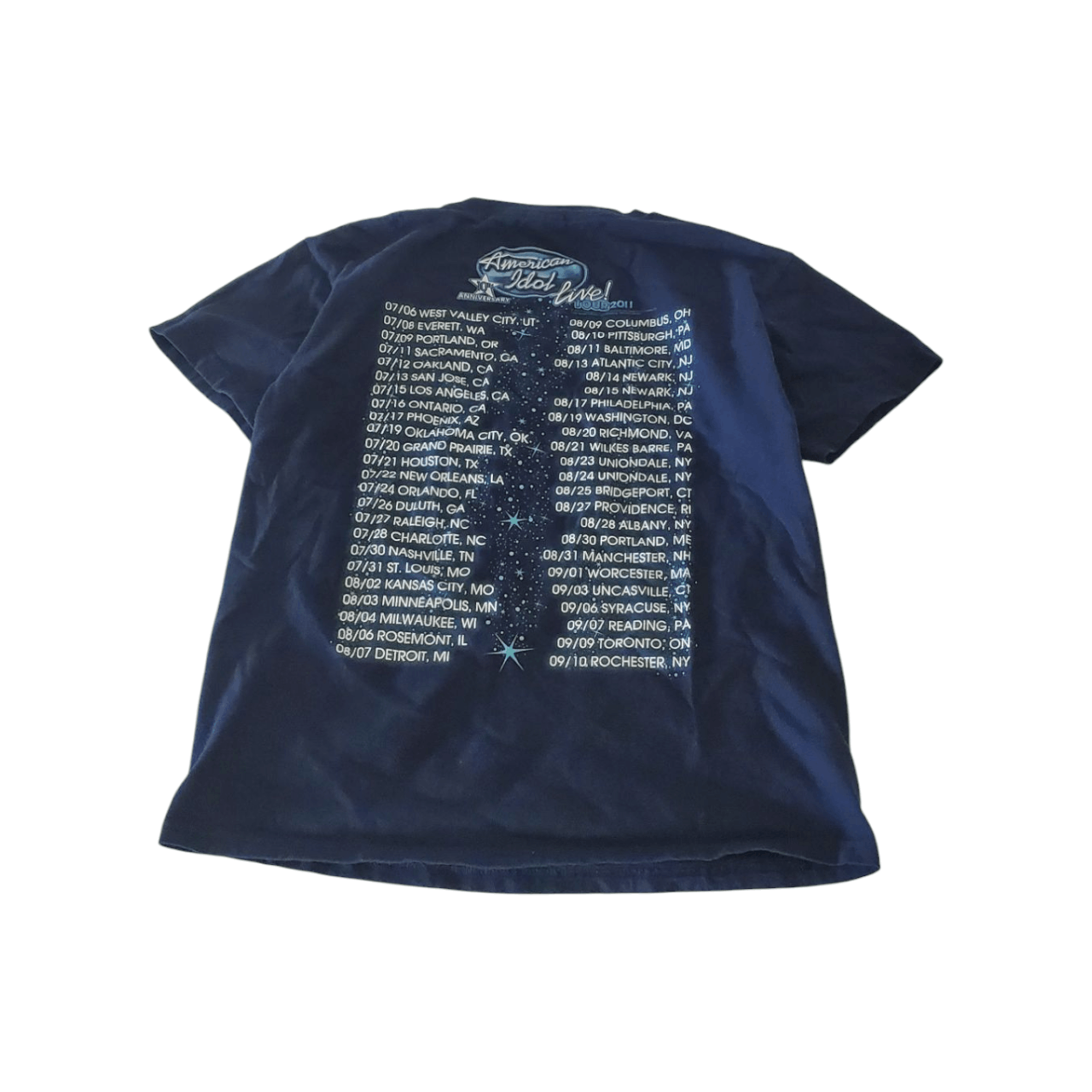 Vintage 2011 American Idol Live Tour T-Shirt *Youth XL* Size XS / US 0-2 / IT 36-38 - 4 Thumbnail