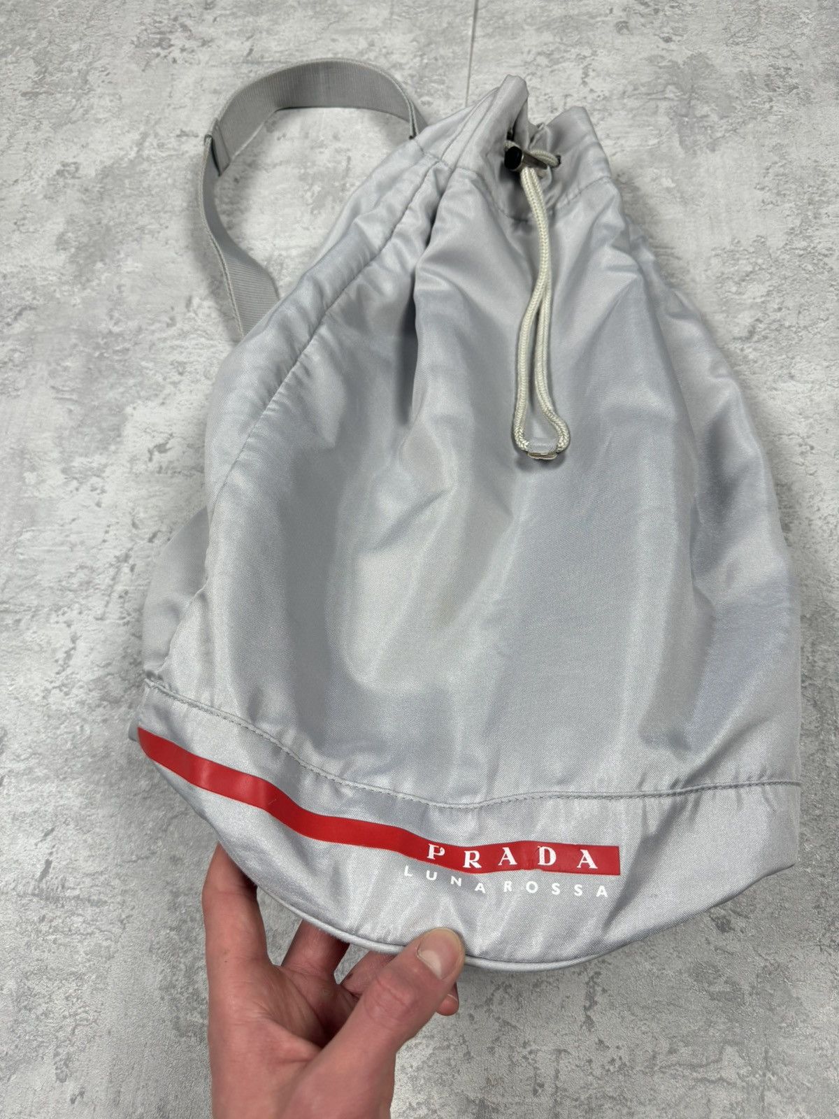 Prada Prada Sling Bag Vintage Red Tab Crossbody Luna Rossa Size ONE SIZE - 3 Thumbnail