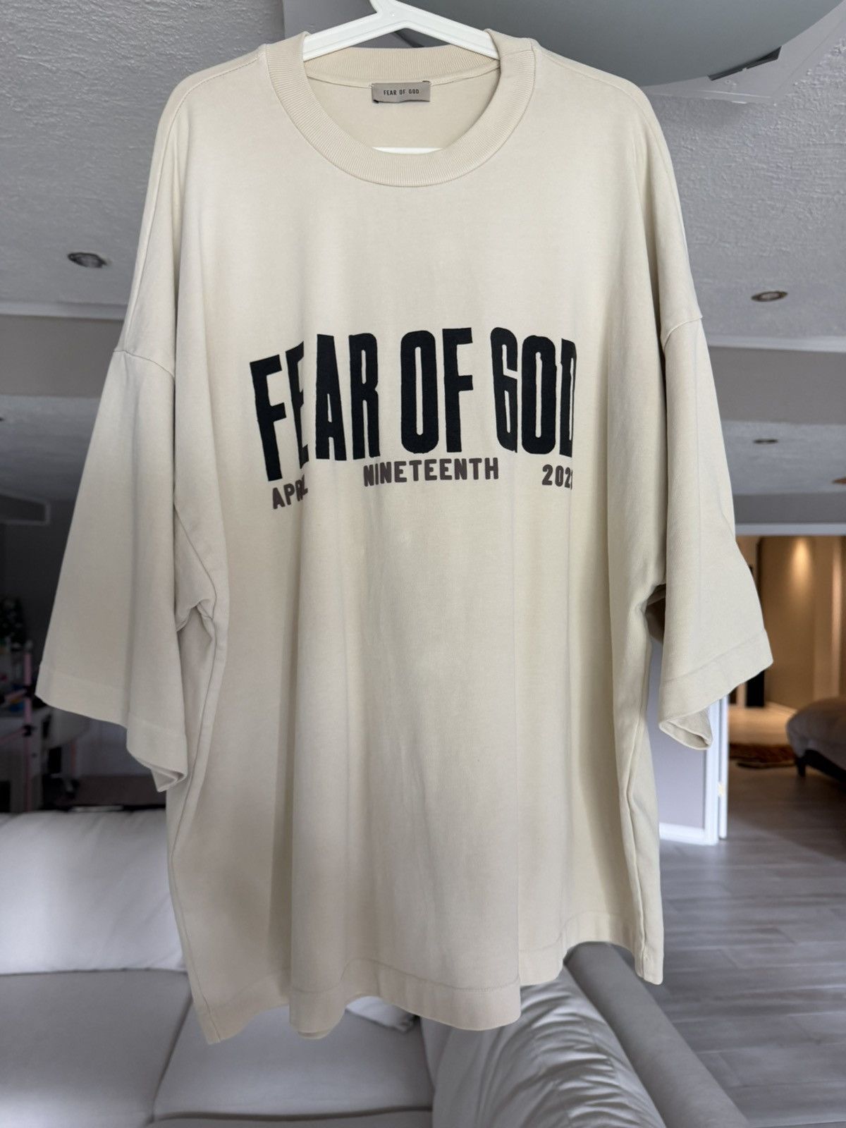 Fear Of God X Rrr123 Juneteenth Shirt in Beige, Men's (Size L)