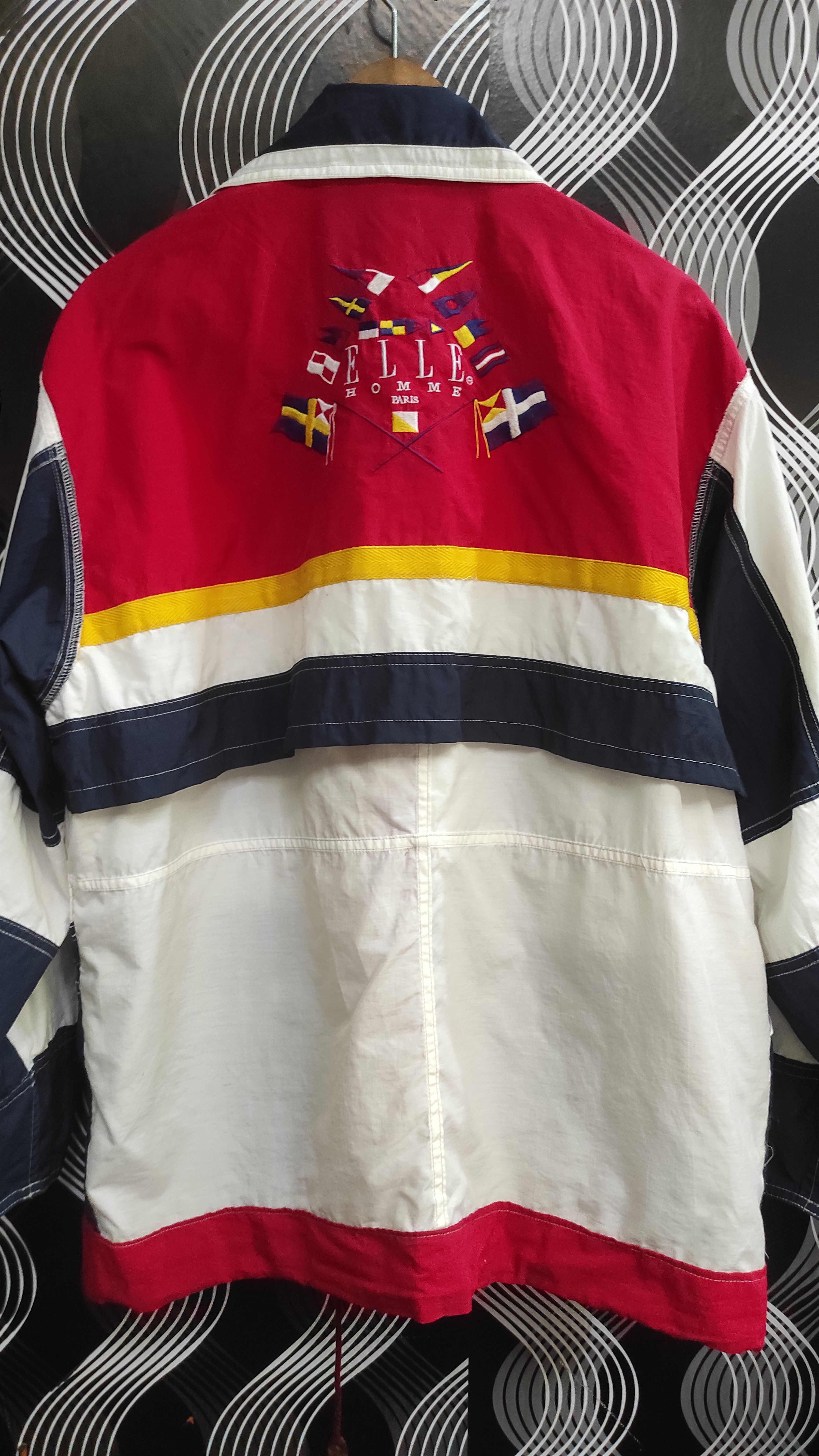 Japanese Brand × Vintage Vintage Elle home paris windbreaker jacket Size US XL / EU 56 / 4 - 4 Thumbnail