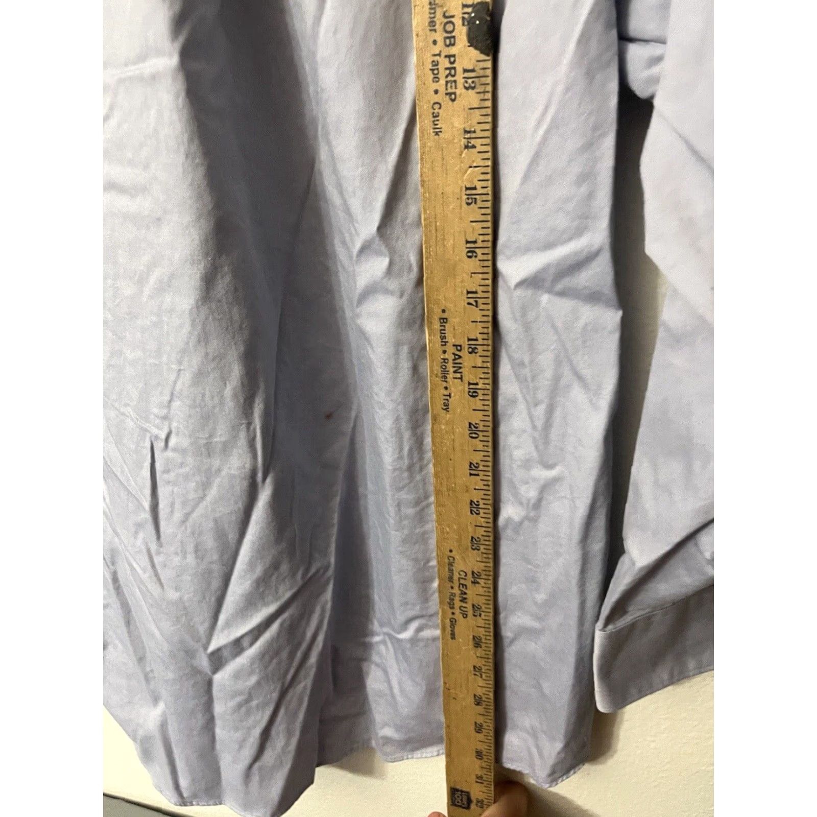 Van Heusen Van Heusen Pinpoint Oxford Men’s 15.5 Blue Long Sleeve Button-Up Dress Shirt Size 40R - 4 Thumbnail