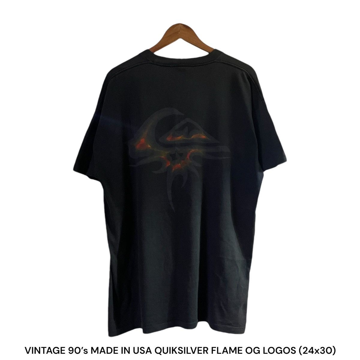 Quicksilver × Vintage Vintage 90’s QuickSilver Flame Logos Size US XL / EU 56 / 4 - 1 Thumbnail