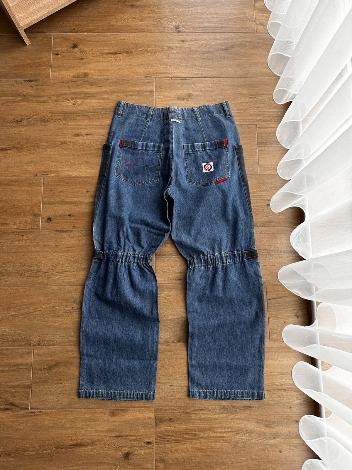 Vintage Ecko Unltd Complex Japanese Cargo Denim Jeans