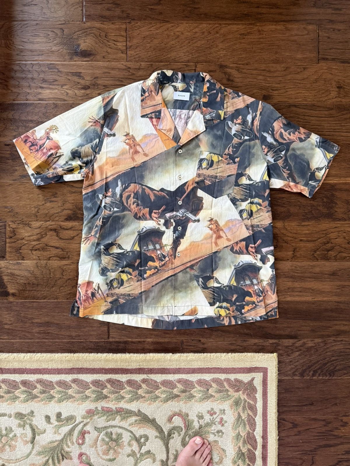Rhude Rhude Gunslinger Western Cowboy Shirt Hawaiian Size US XL / EU 56 / 4 - 2 Thumbnail