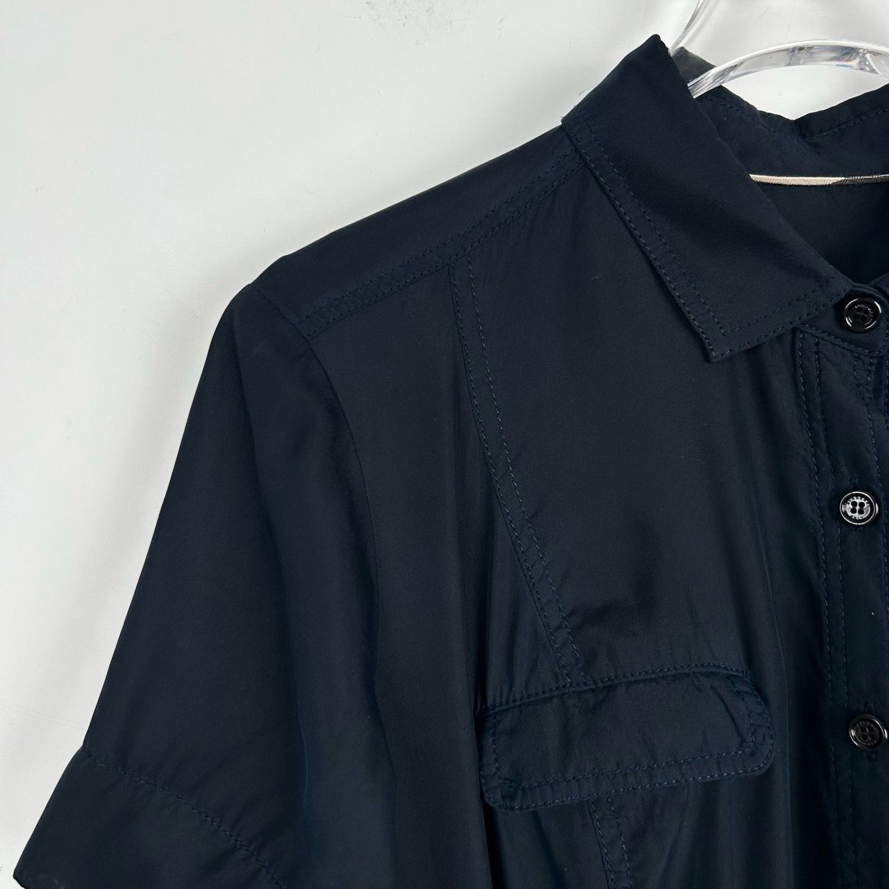 Burberry Burberry Navy Blue Polo Collar Short-Sleeve Shirt Dress (Siz Size XS / US 0-2 / IT 36-38 - 9 Thumbnail