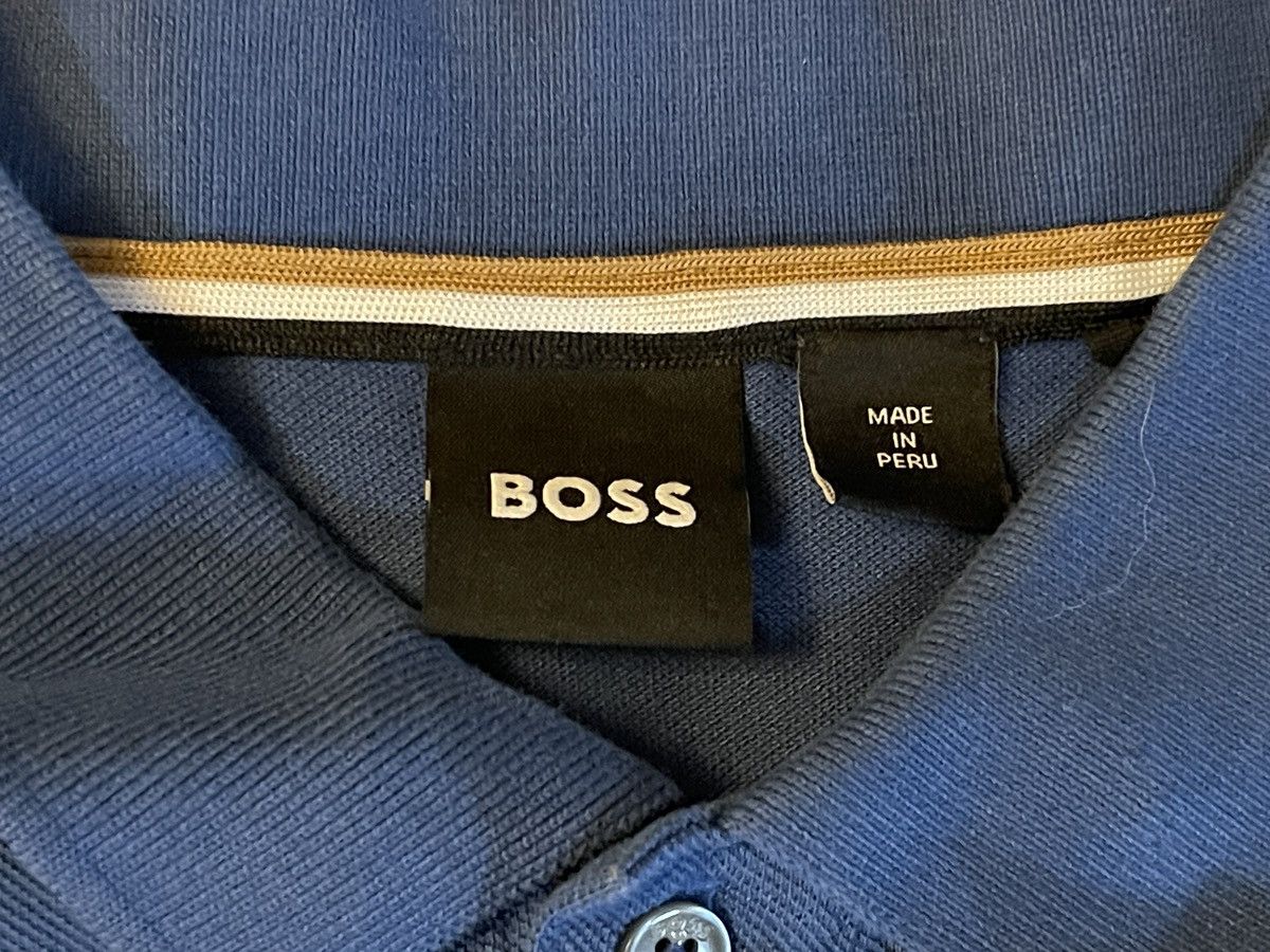 Hugo Boss Hugo Boss Short Sleeve Polo Shirt Men's Large Blue Designer Size US L / EU 52-54 / 3 - 3 Thumbnail