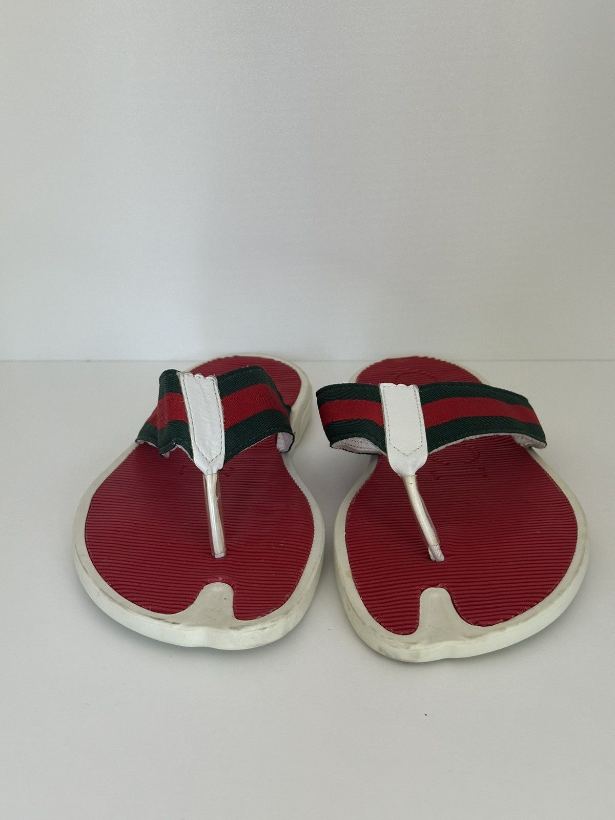 Gucci Gucci web trimm thongs flip flops Size US 13 / EU 46 - 2 Thumbnail