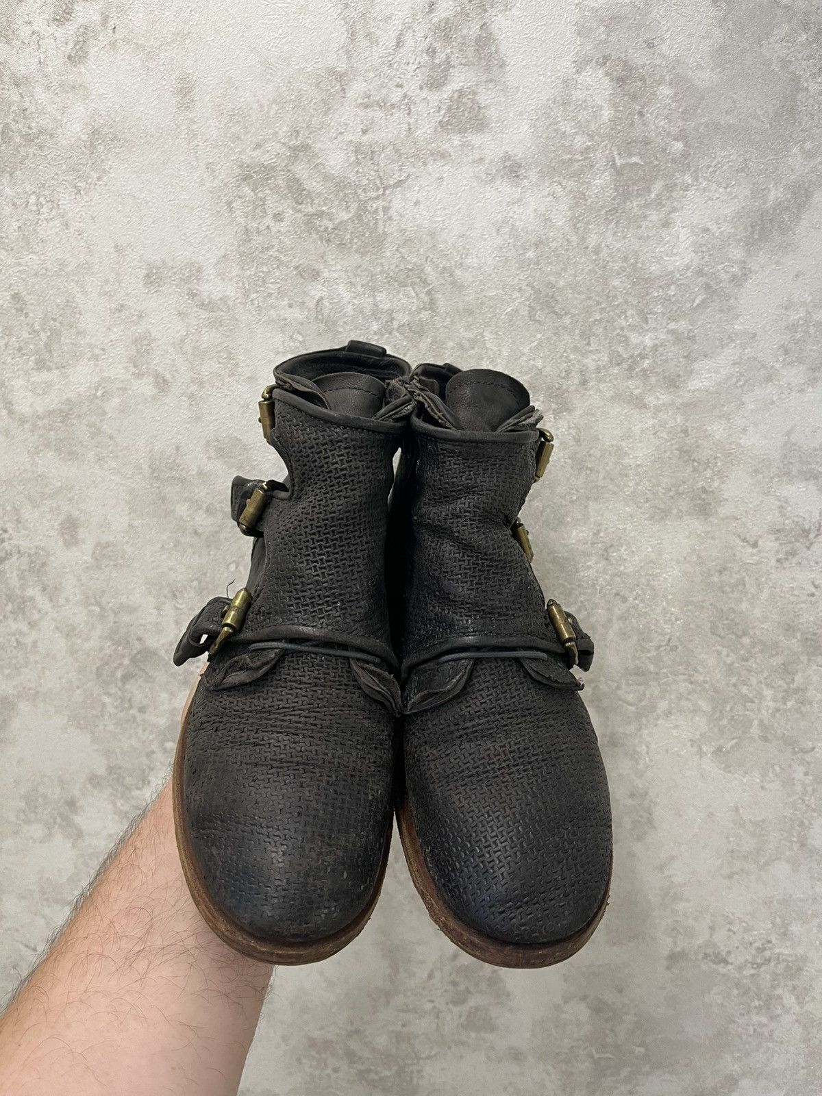 A.S.98 A.S.98 Airstep Combat Buckle Pattern Ankle Boots US8,5 Size US 8.5 / IT 38.5 - 3 Thumbnail