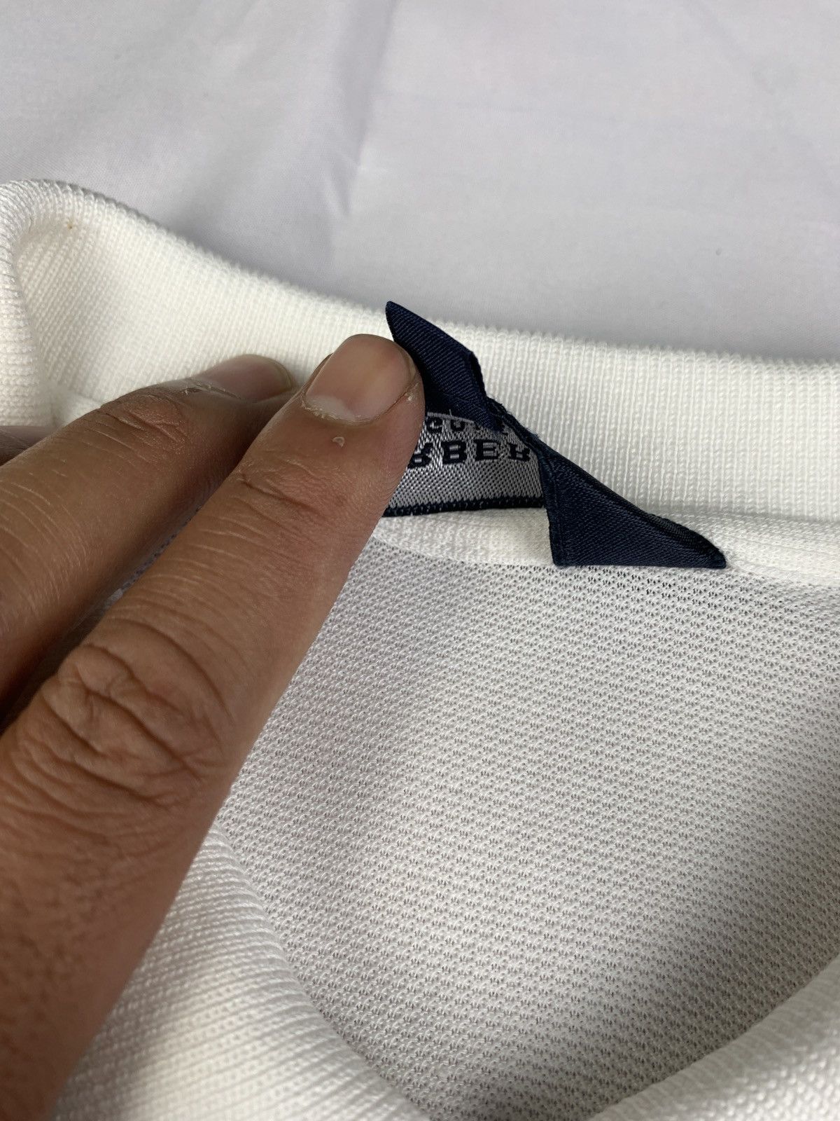 Burberry Burberry Golf England White Spell Out Longsleeve Polo Shirt Size M / US 6-8 / IT 42-44 - 10 Thumbnail