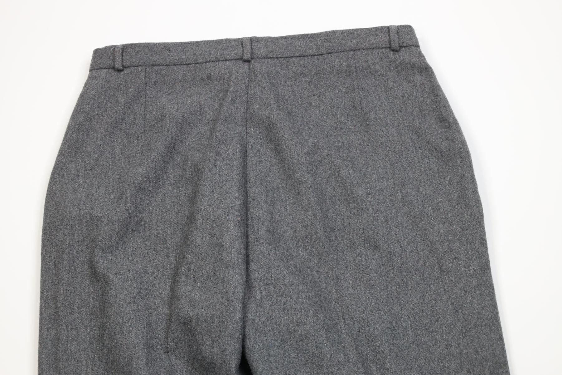 Vintage Vintage 70s 80s Streetwear Wool Tapered Leg Chino Pants Gray Size 32" / US 10 / IT 46 - 10 Thumbnail