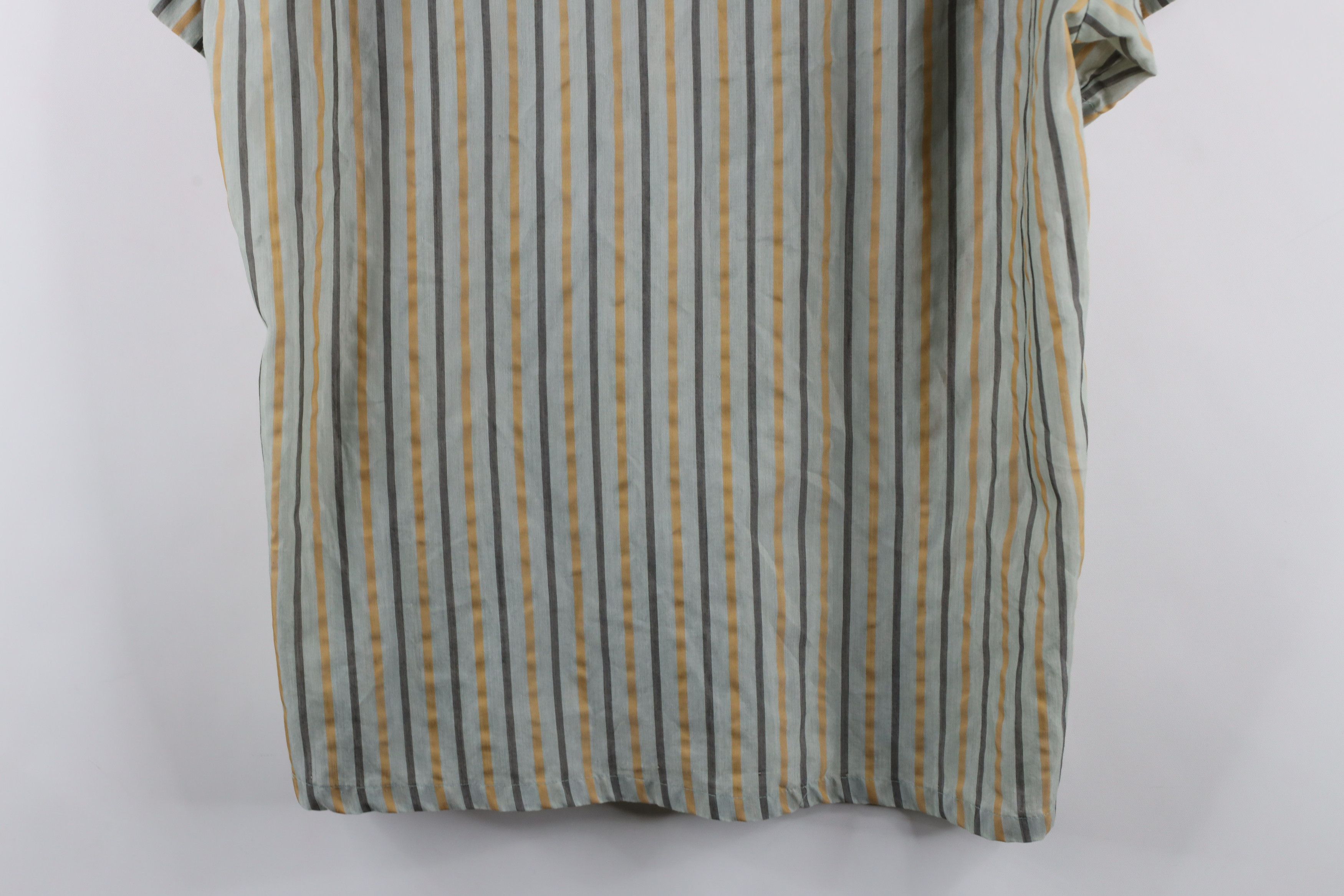 Macys × Vintage Vintage 50s 60s Macys Striped Looped Collar Button Shirt Size US M / EU 48-50 / 2 - 14 Thumbnail