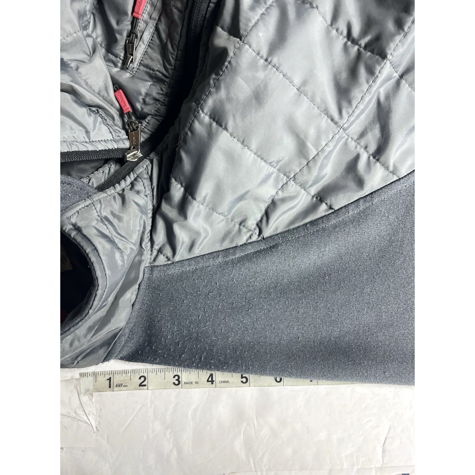 Orvis Orvis Jacket Gray Fleece Puffer Full Zip Pockets Outdoor Men's Large Size US L / EU 52-54 / 3 - 7 Thumbnail