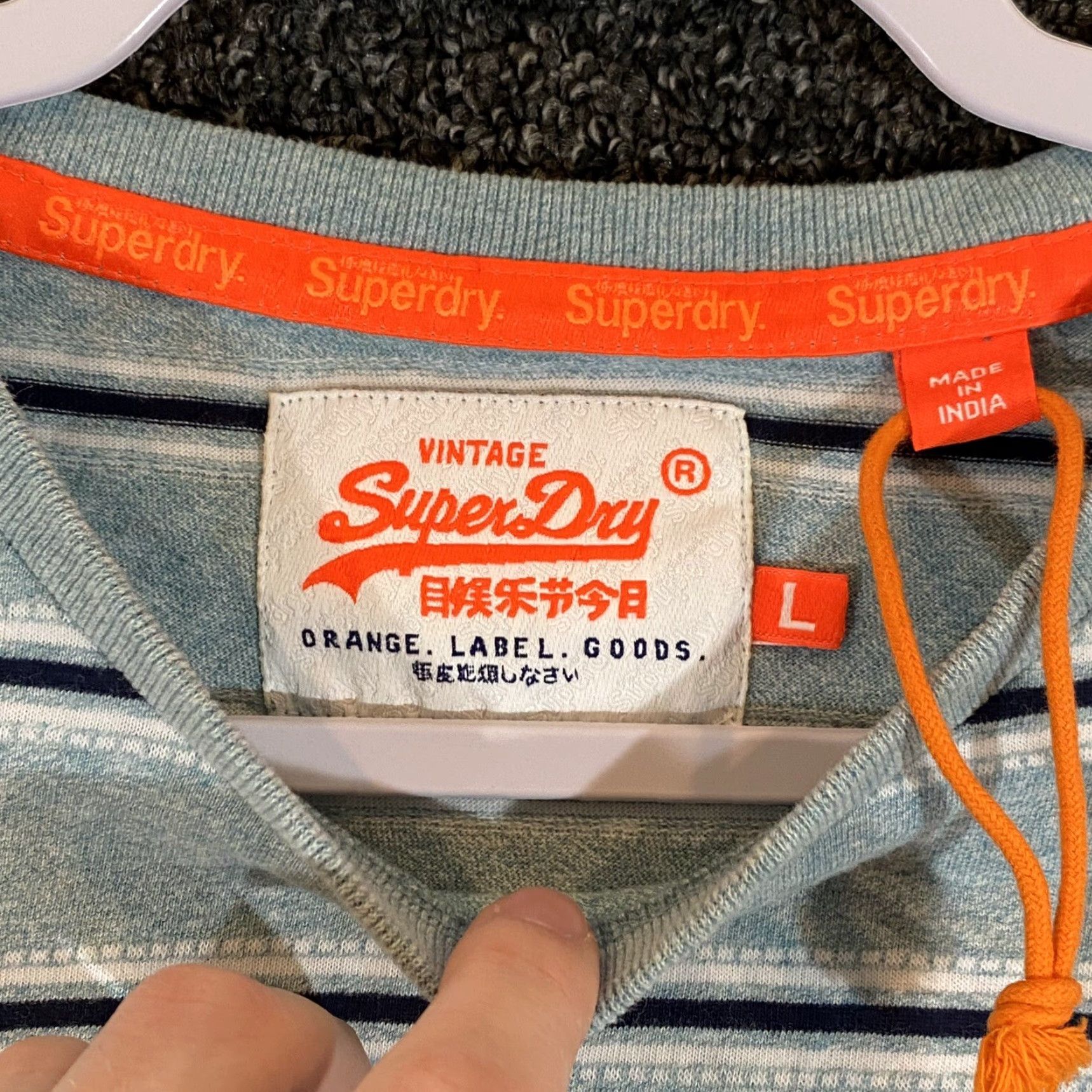 Superdry VINTAGE is not applicable. Title: Superdry Shirt Mens M/L Blue Tee Striped Short Sleeve Casual Top Shirt Mens L Blue Striped Short Sleeve Logo Top Size US L / EU 52-54 / 3 - 3 Thumbnail