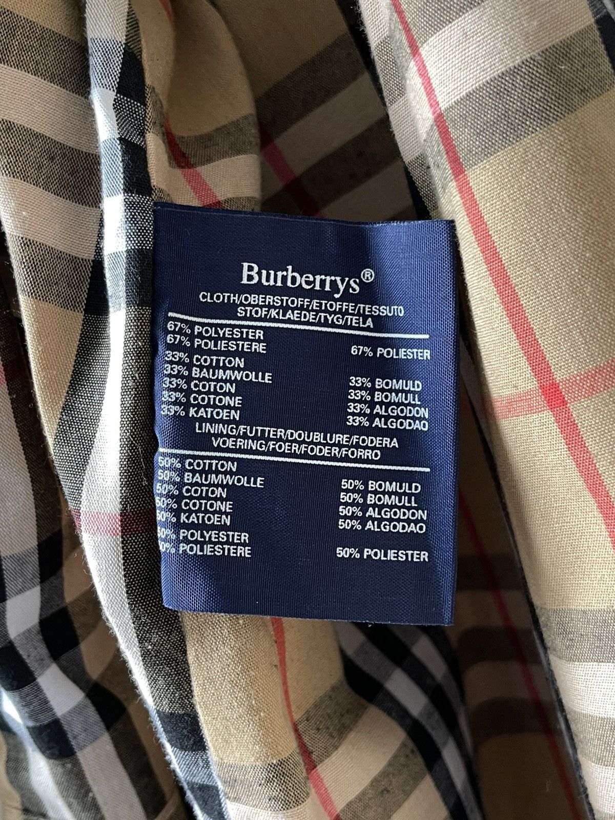 Burberry Vintage 90's Burberry Nova Check Belted Beige Trench Coat Size L / US 10 / IT 46 - 13 Thumbnail